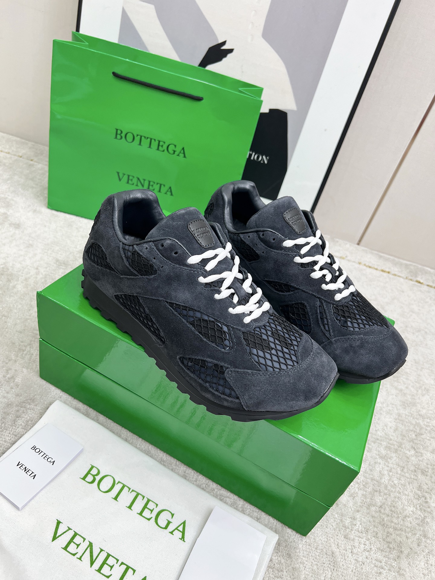 Bottega Veneta Male Sneakers Mesh 45-s