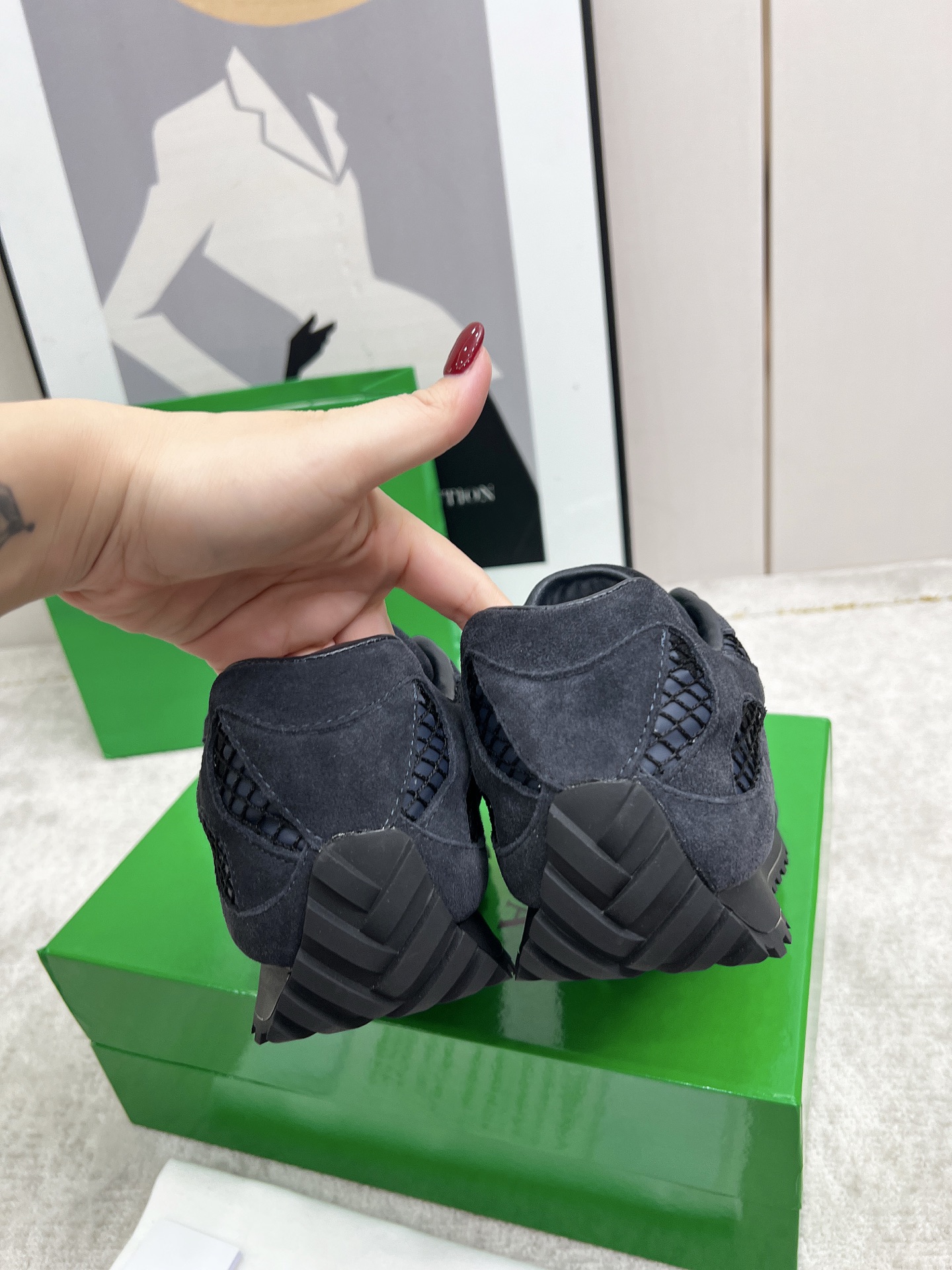 Bottega Veneta Male Sneakers Mesh 45-s
