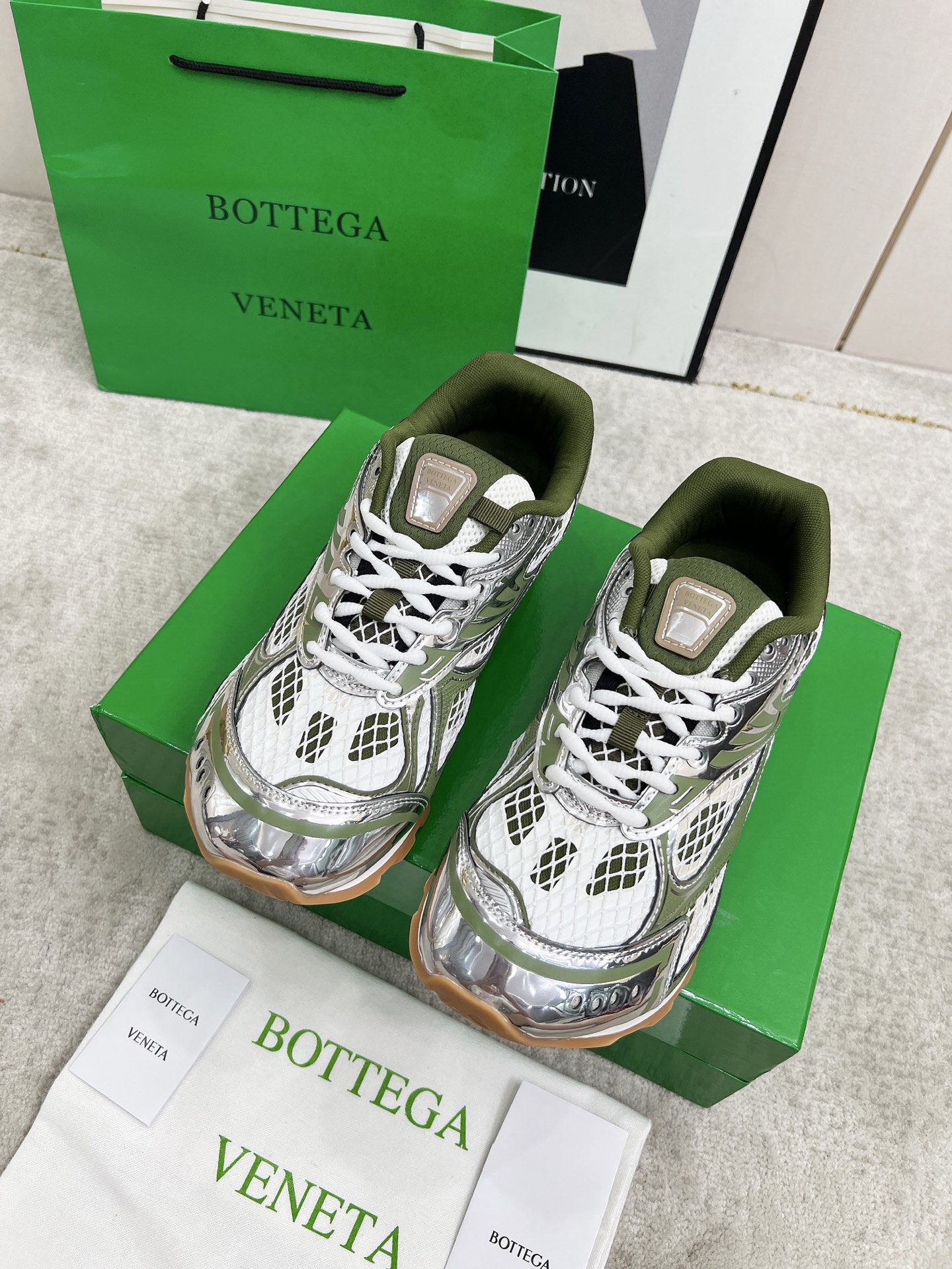Bottega Veneta Male Sneakers Mesh 45-s