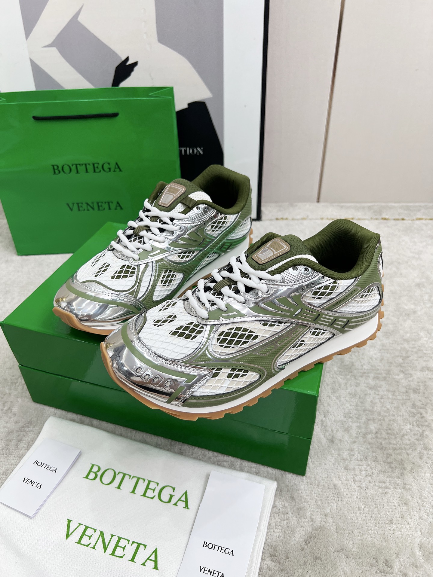Bottega Veneta Male Sneakers Mesh 45-s
