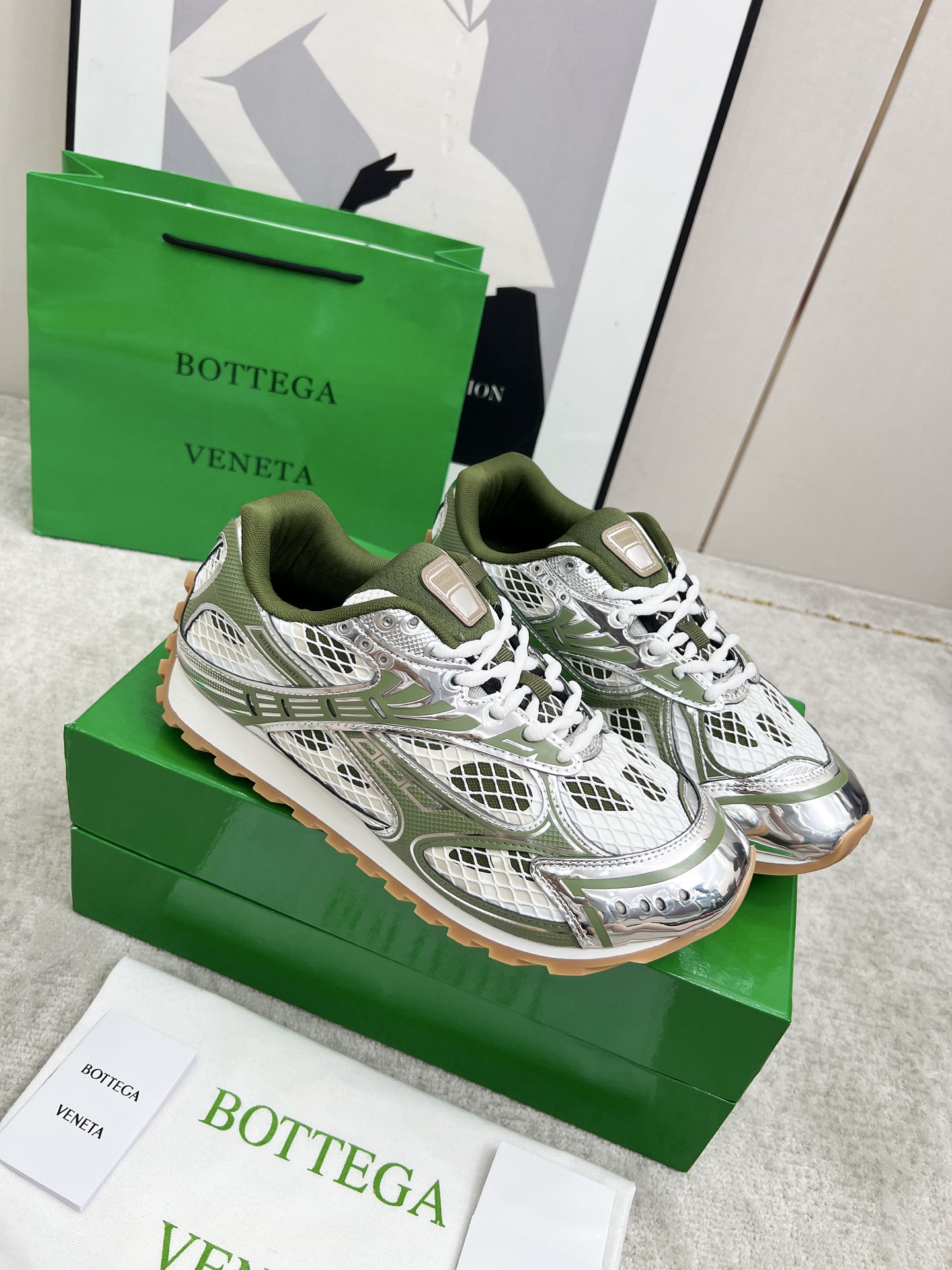 Bottega Veneta Male Sneakers Mesh 45-s