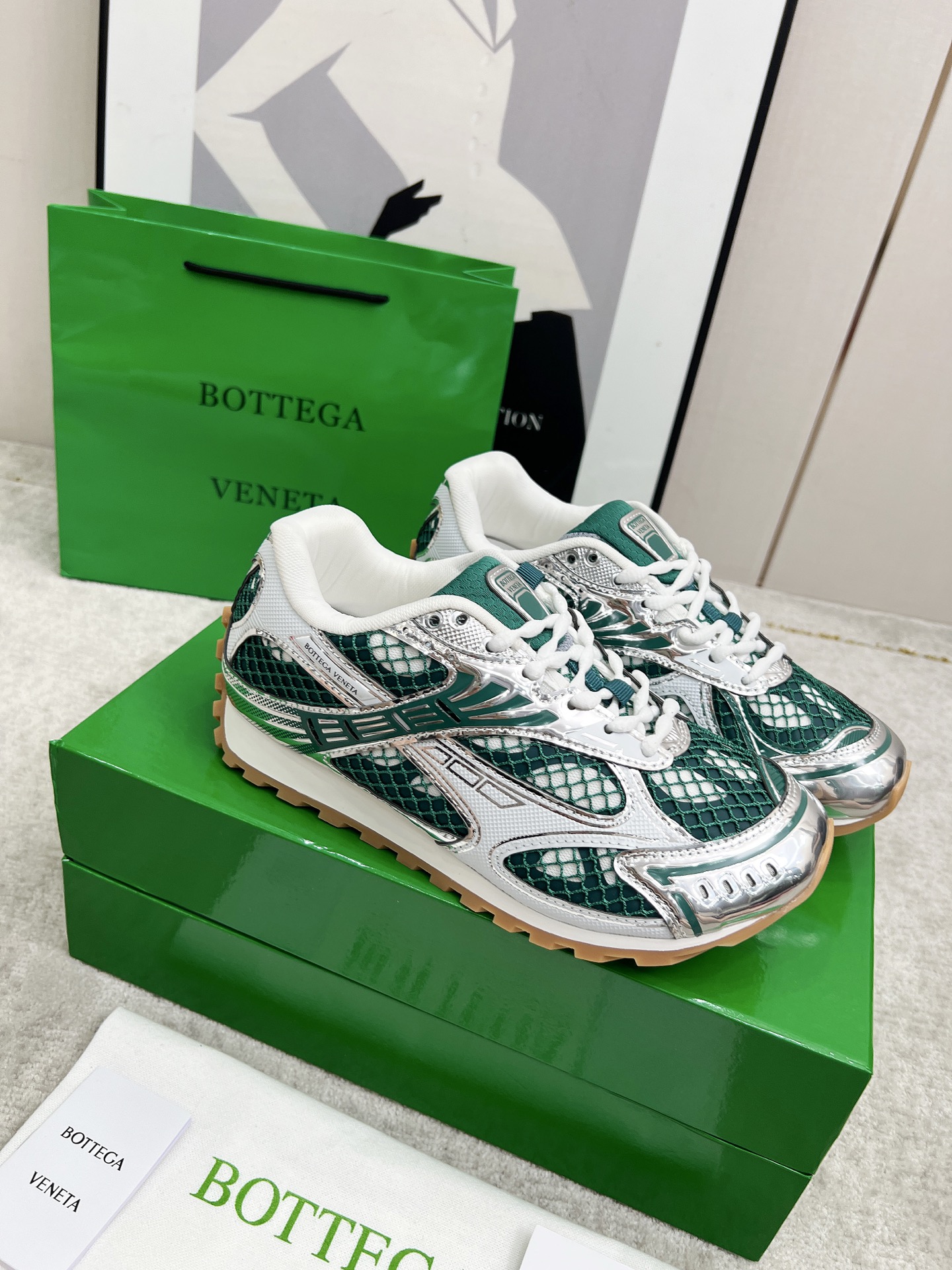 Bottega Veneta Male Sneakers Mesh 45-s