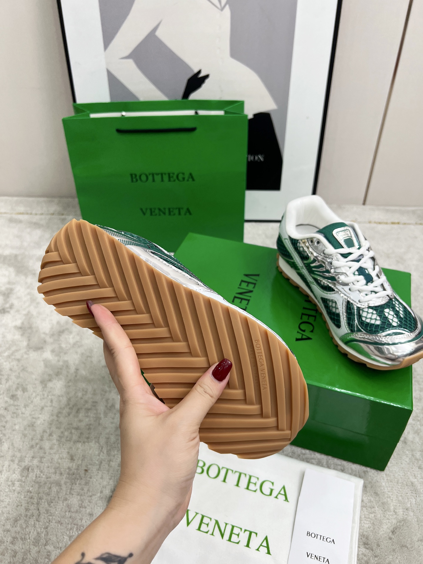 Bottega Veneta Male Sneakers Mesh 45-s