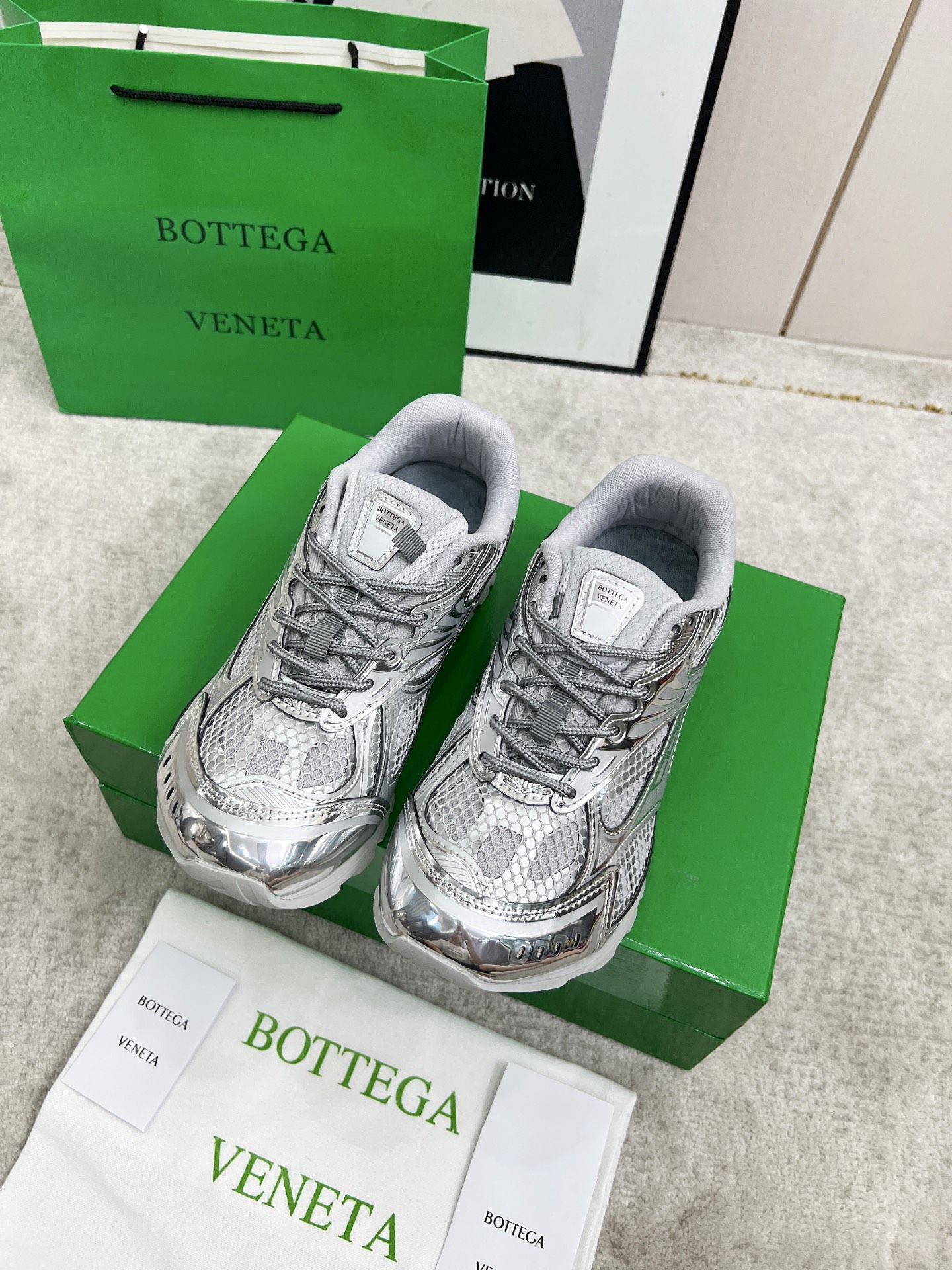 Bottega Veneta Male Sneakers Mesh 45-s