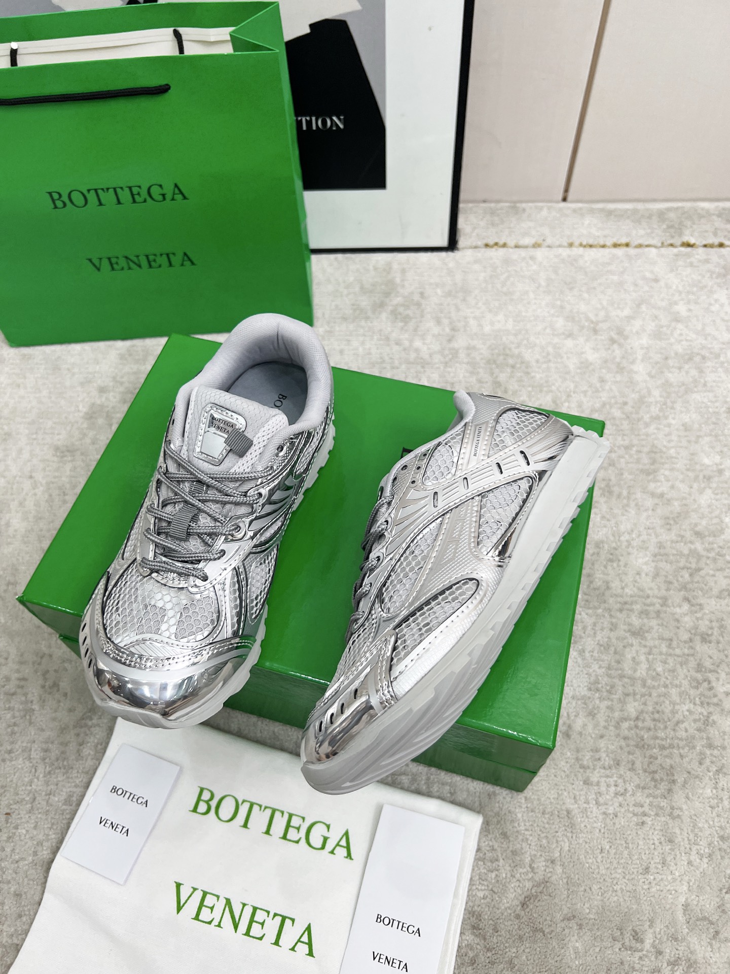 Bottega Veneta Male Sneakers Mesh 45-s