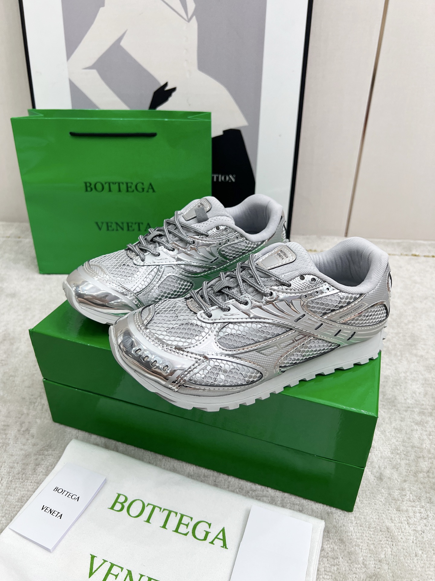 Bottega Veneta Male Sneakers Mesh 45-s