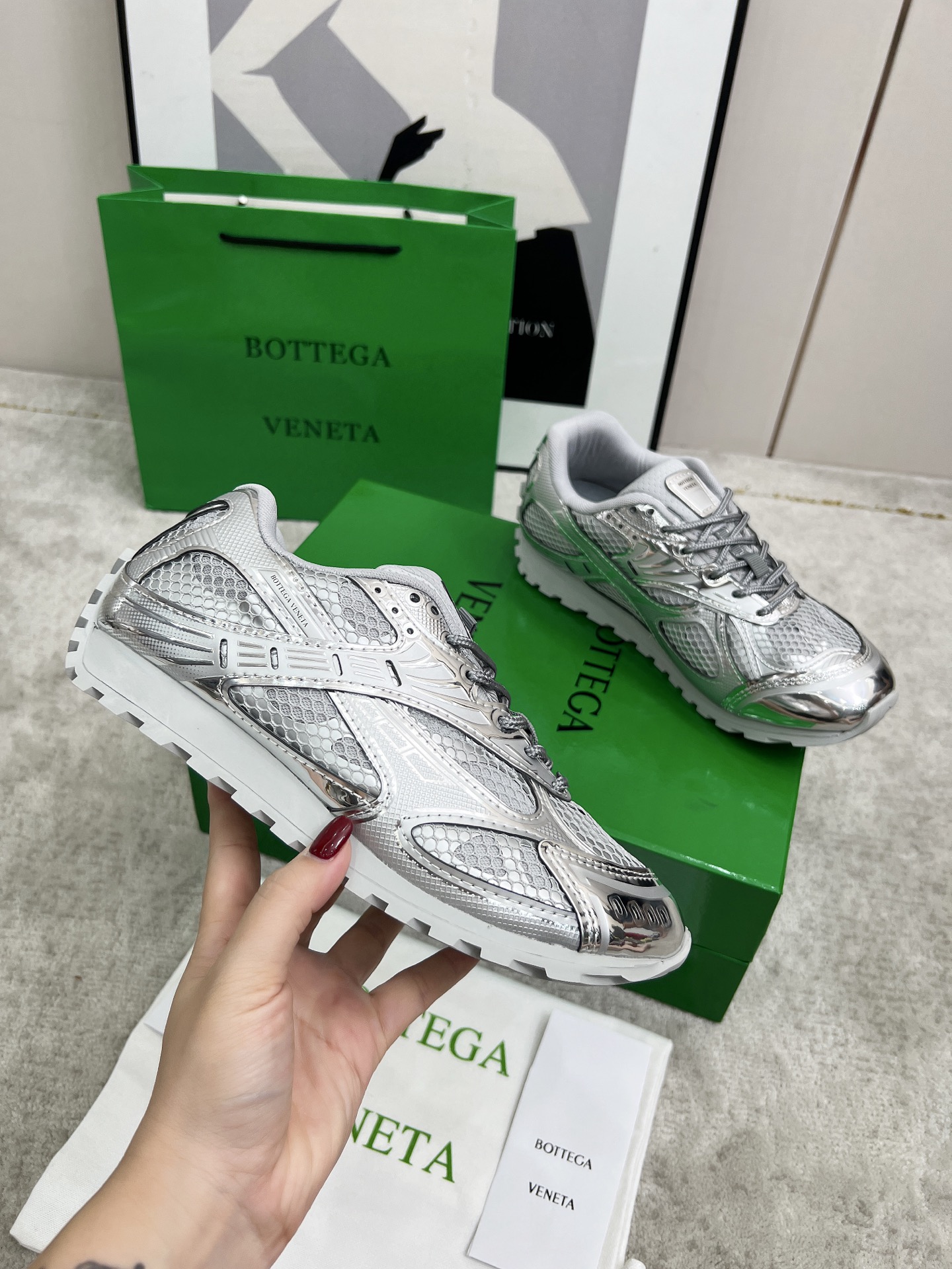 Bottega Veneta Male Sneakers Mesh 45-s