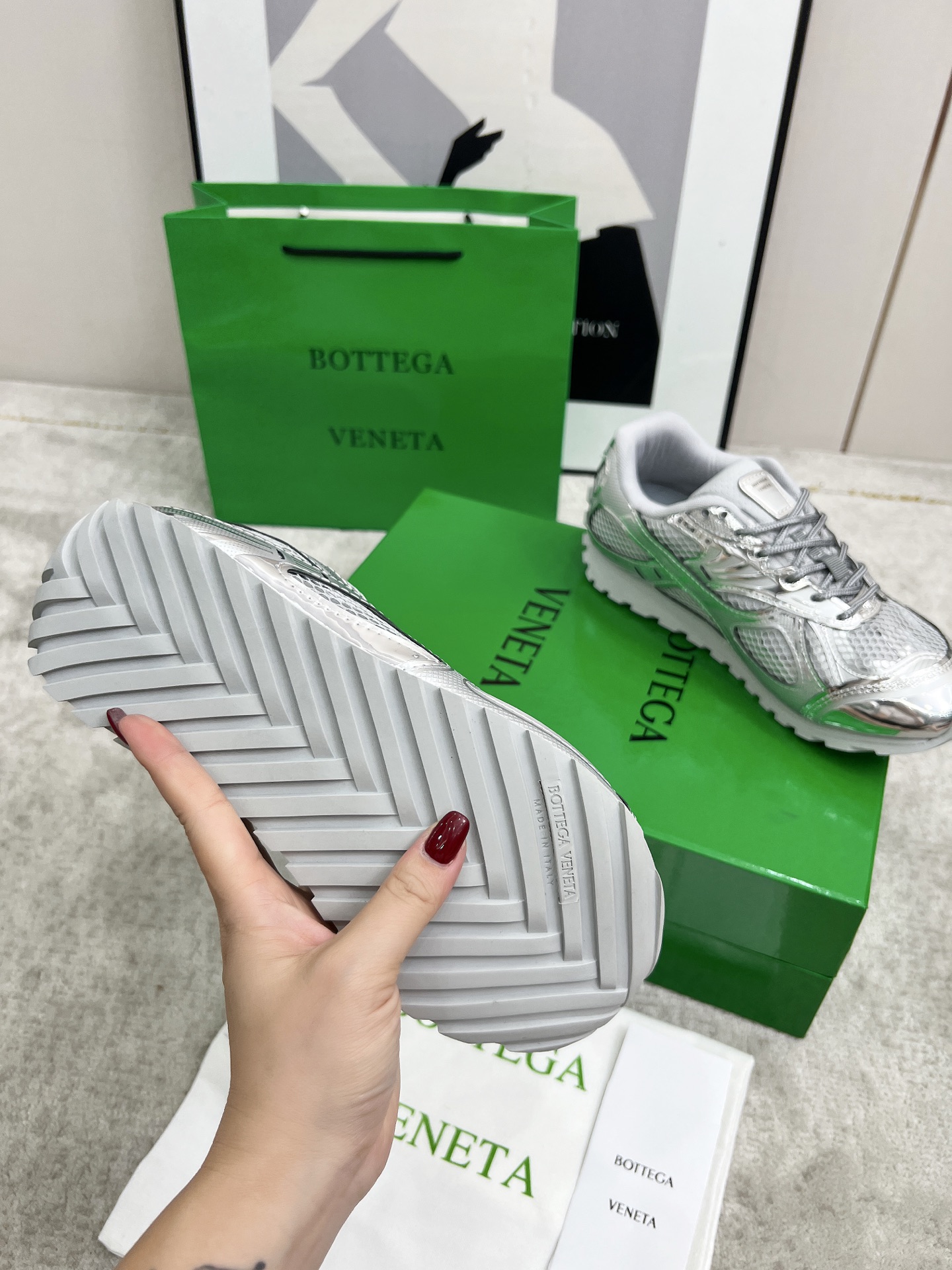 Bottega Veneta Male Sneakers Mesh 45-s