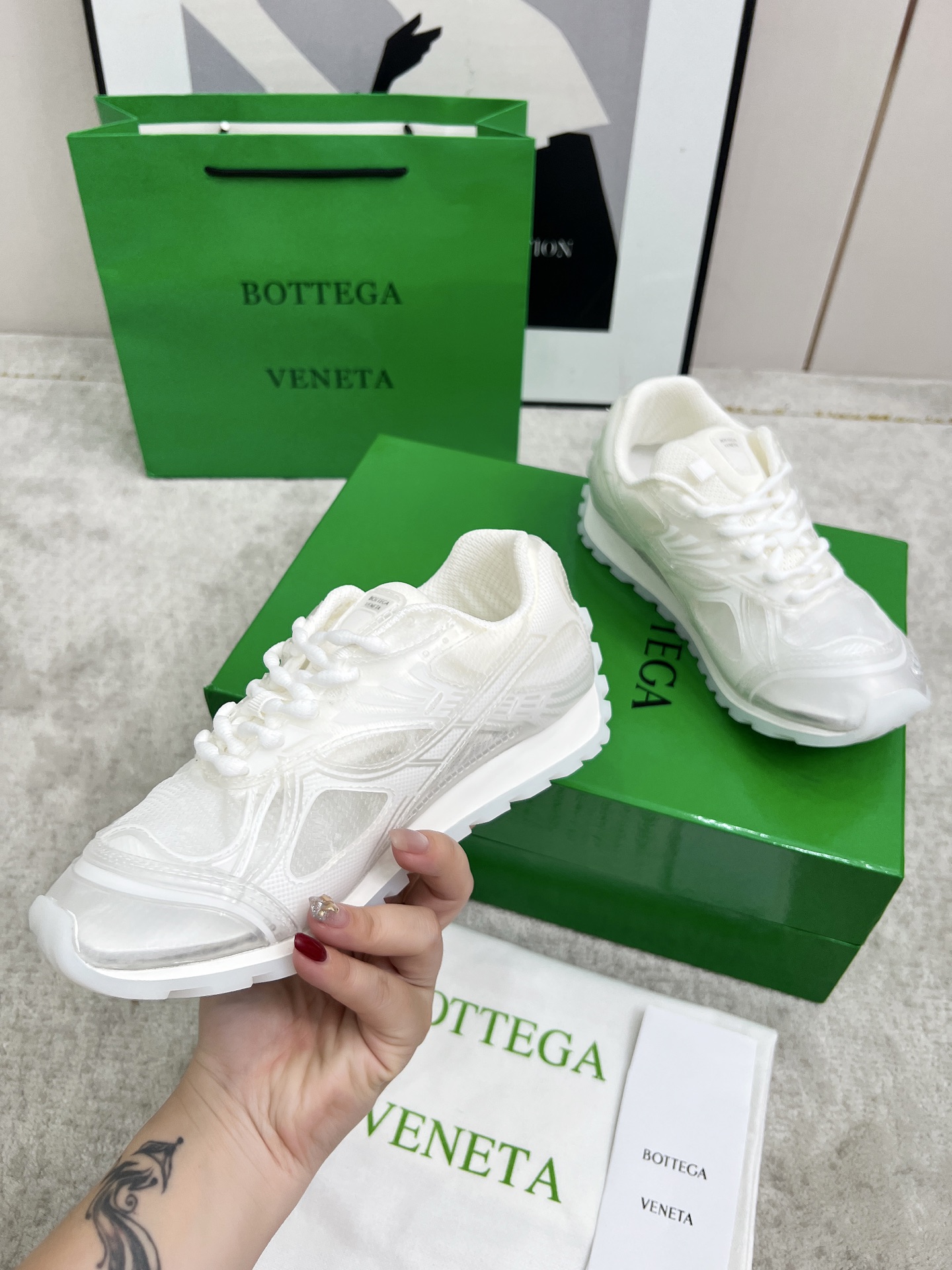 Bottega Veneta Male Sneakers Mesh 45-s