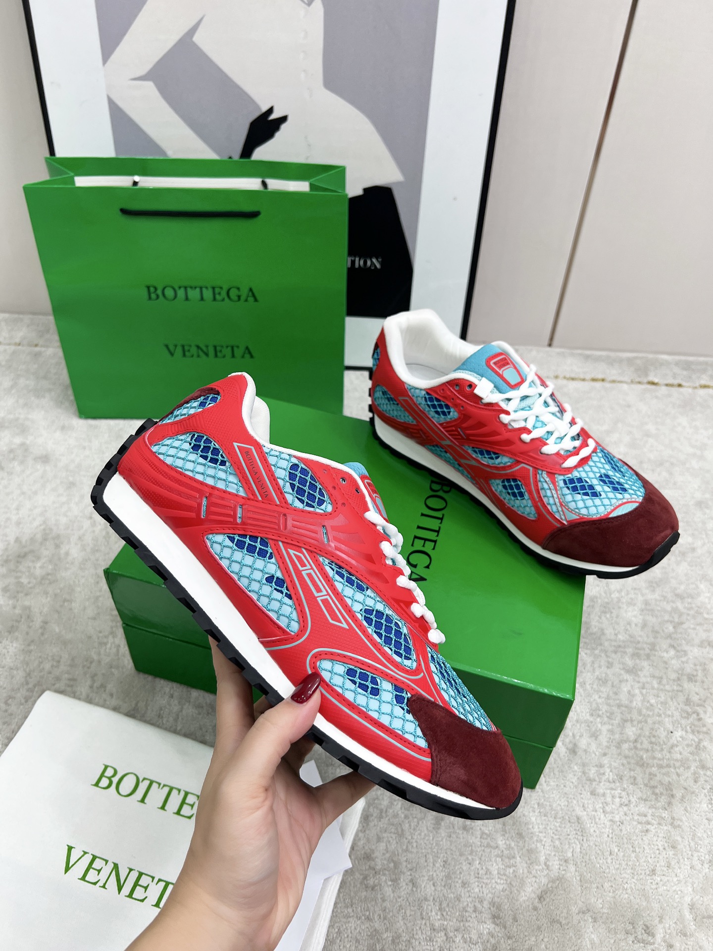 Bottega Veneta Male Sneakers Mesh 45-s
