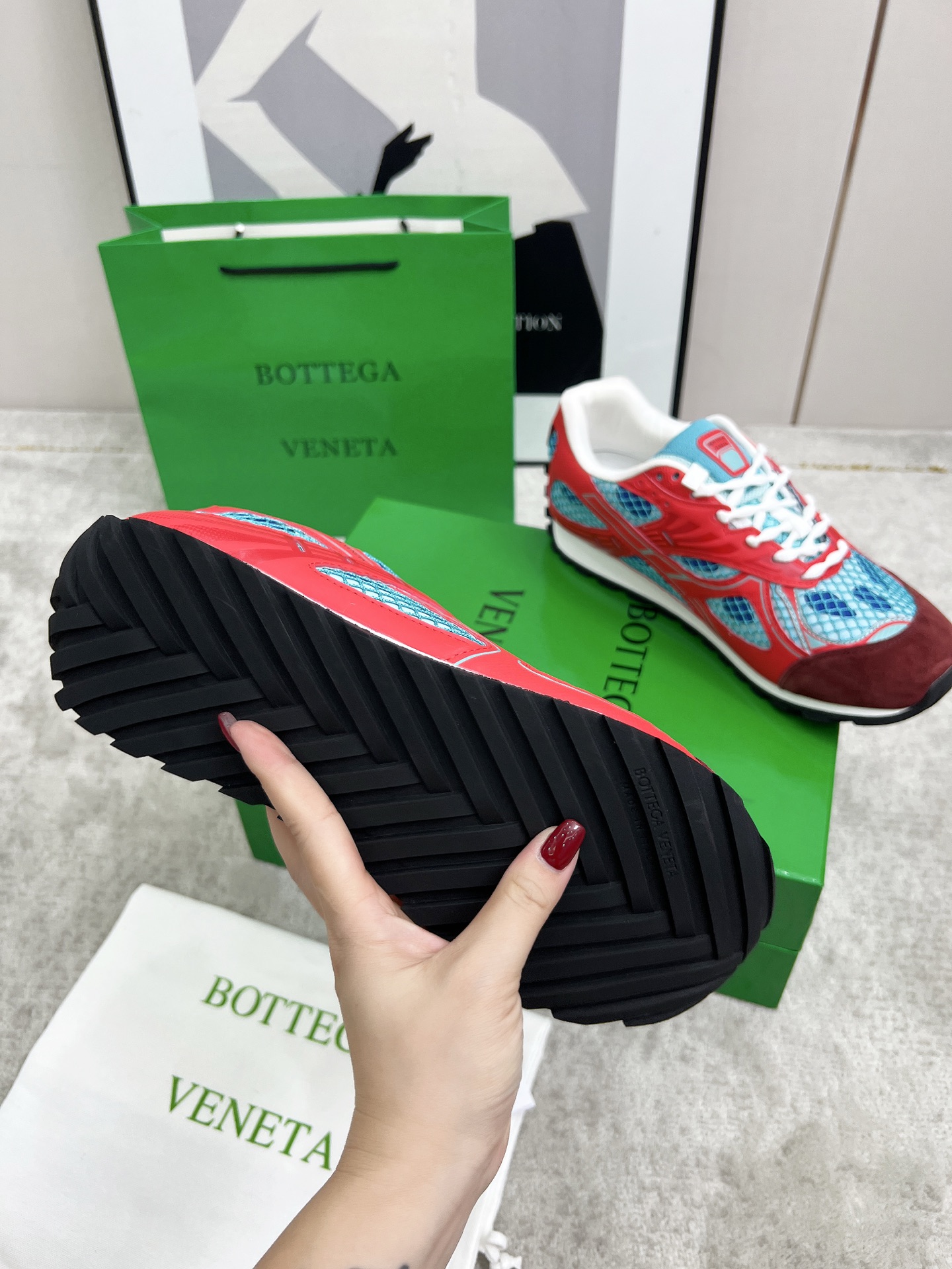 Bottega Veneta Male Sneakers Mesh 45-s