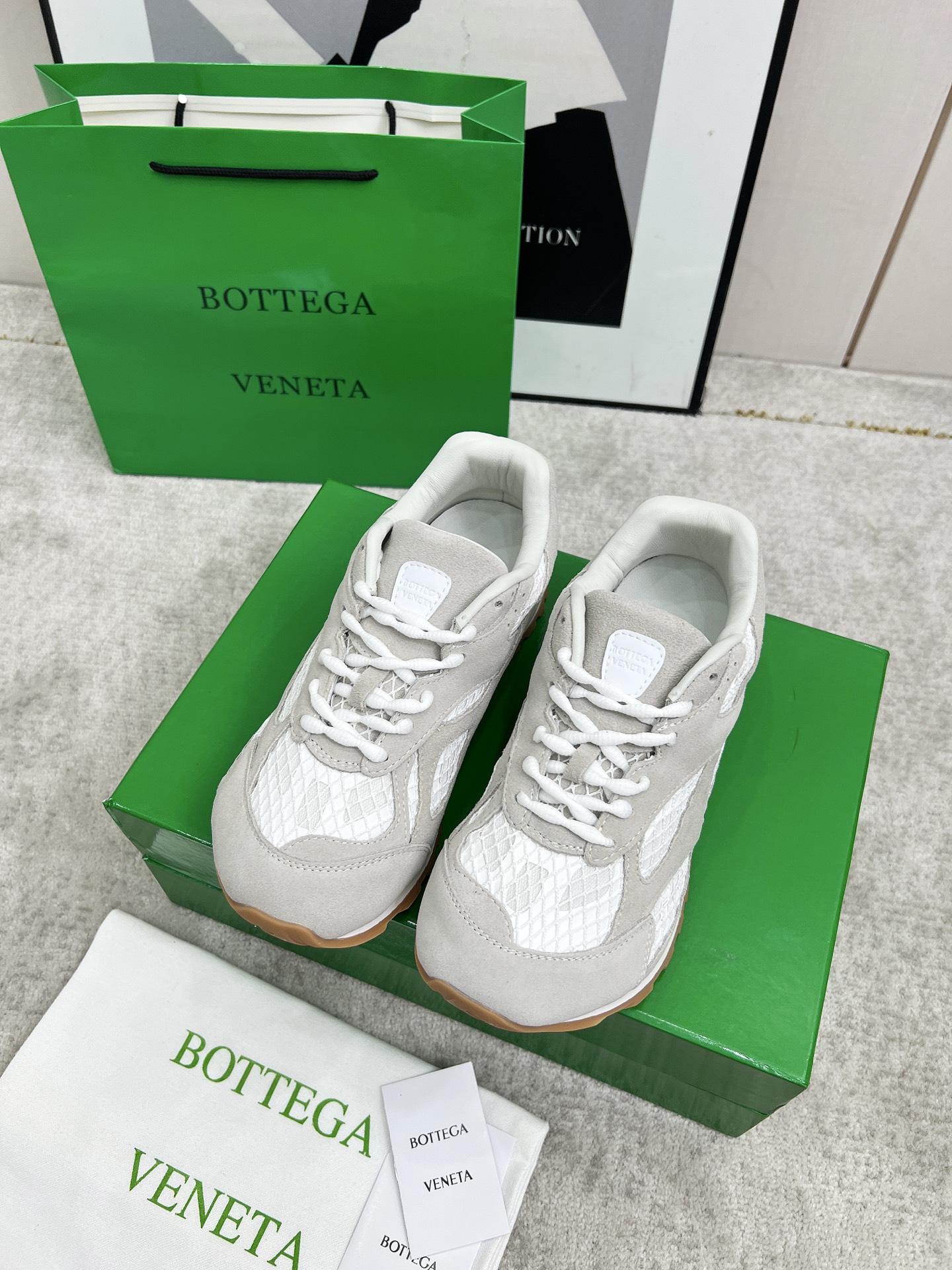 Bottega Veneta Male Sneakers Mesh 45-s
