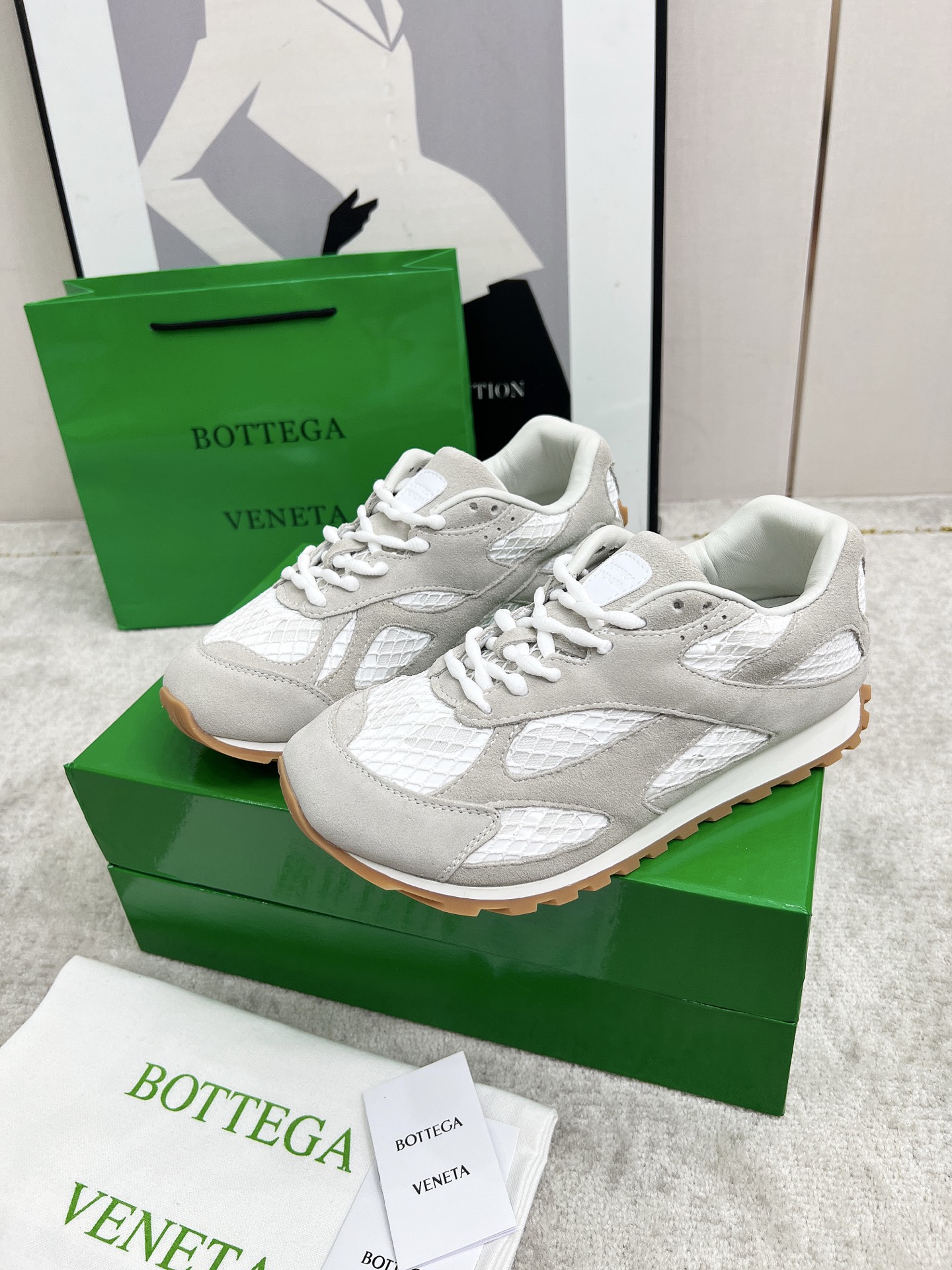 Bottega Veneta Male Sneakers Mesh 45-s