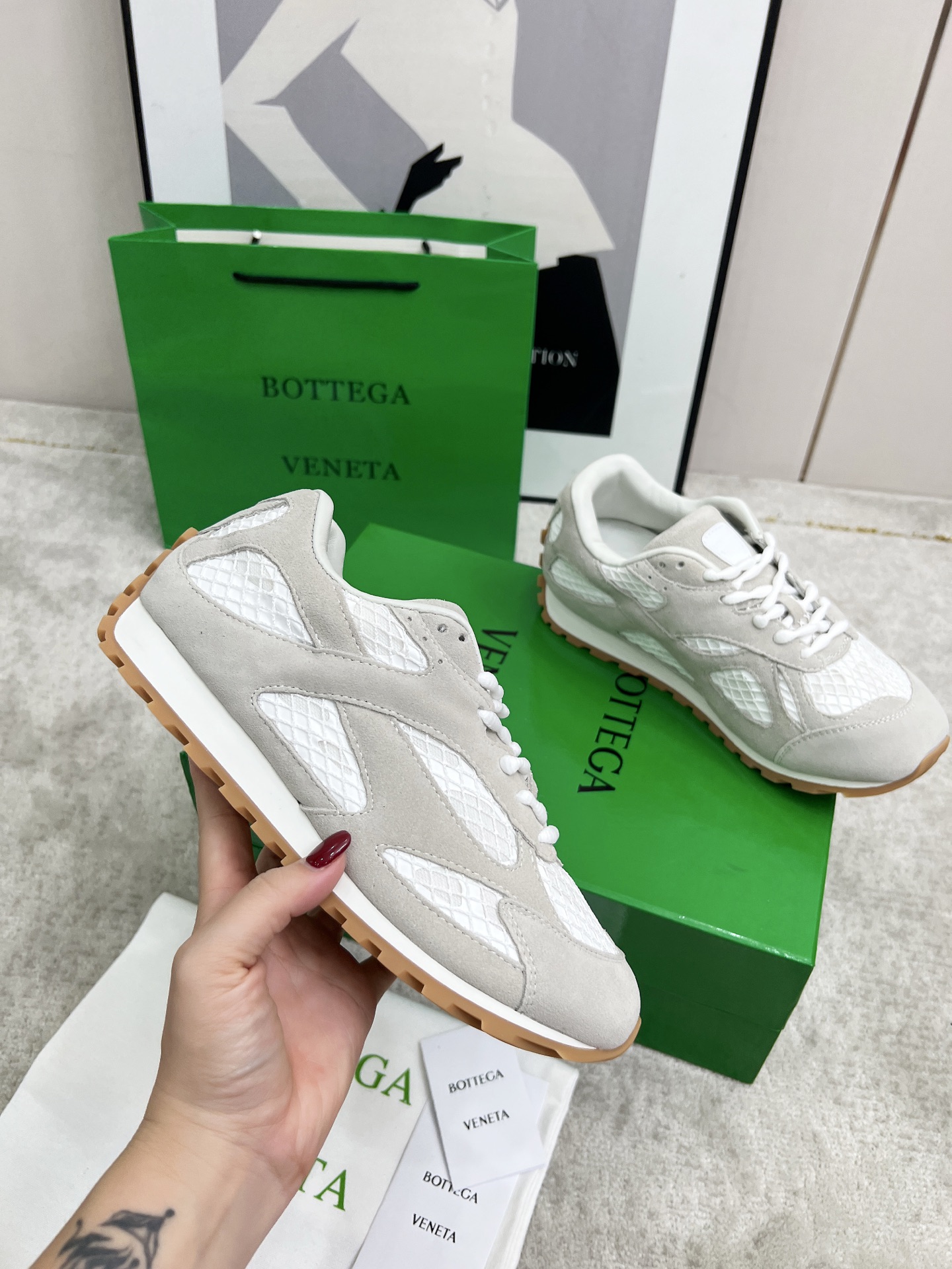 Bottega Veneta Male Sneakers Mesh 45-s