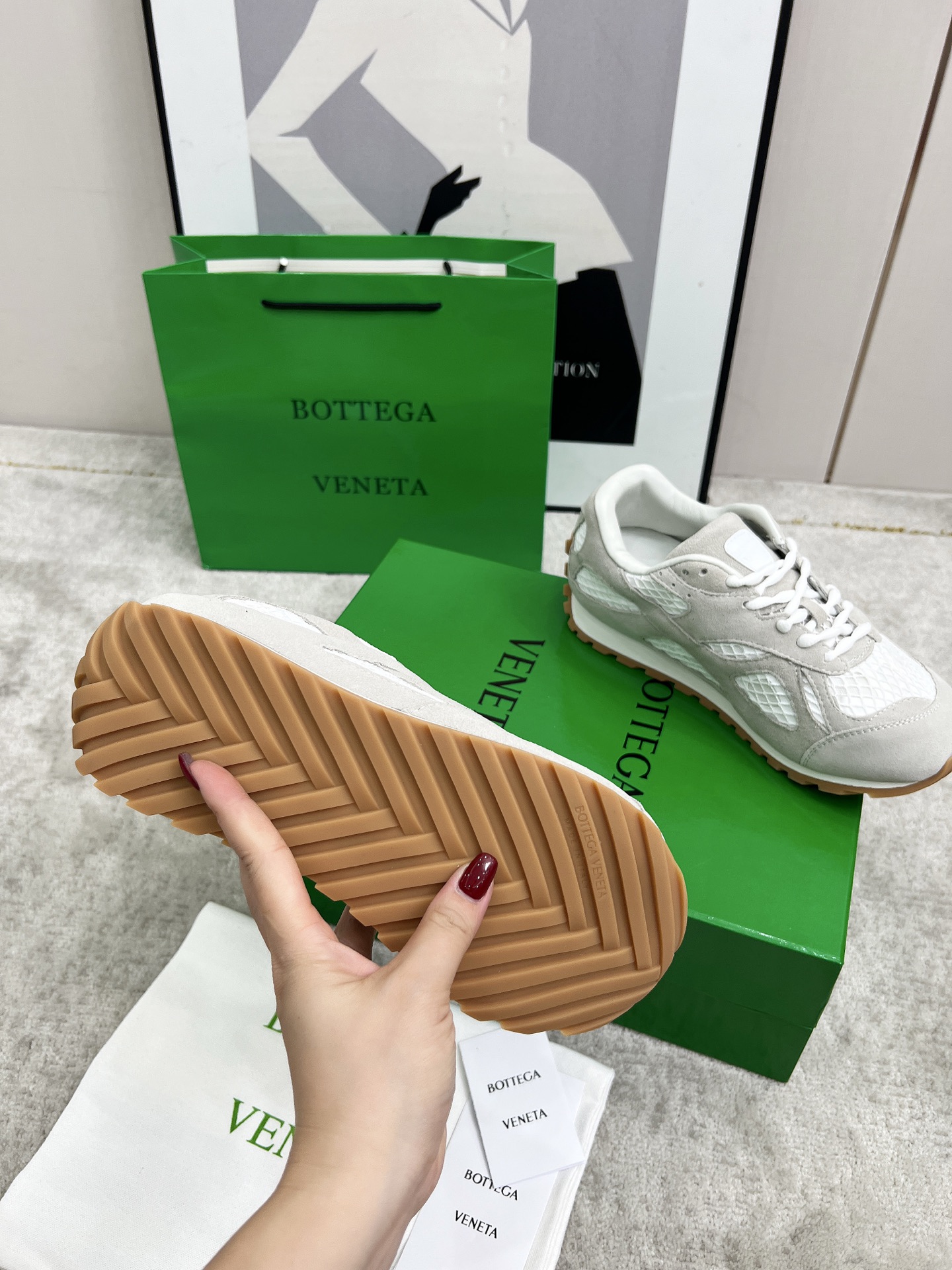 Bottega Veneta Male Sneakers Mesh 45-s