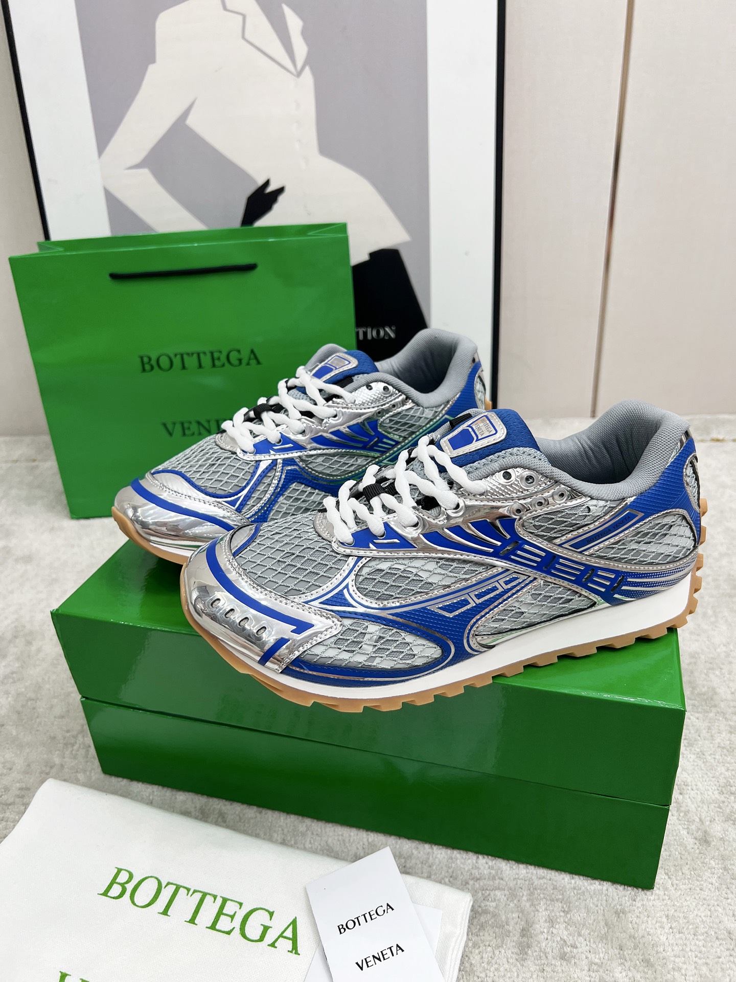 Bottega Veneta Male Sneakers Mesh 45-s