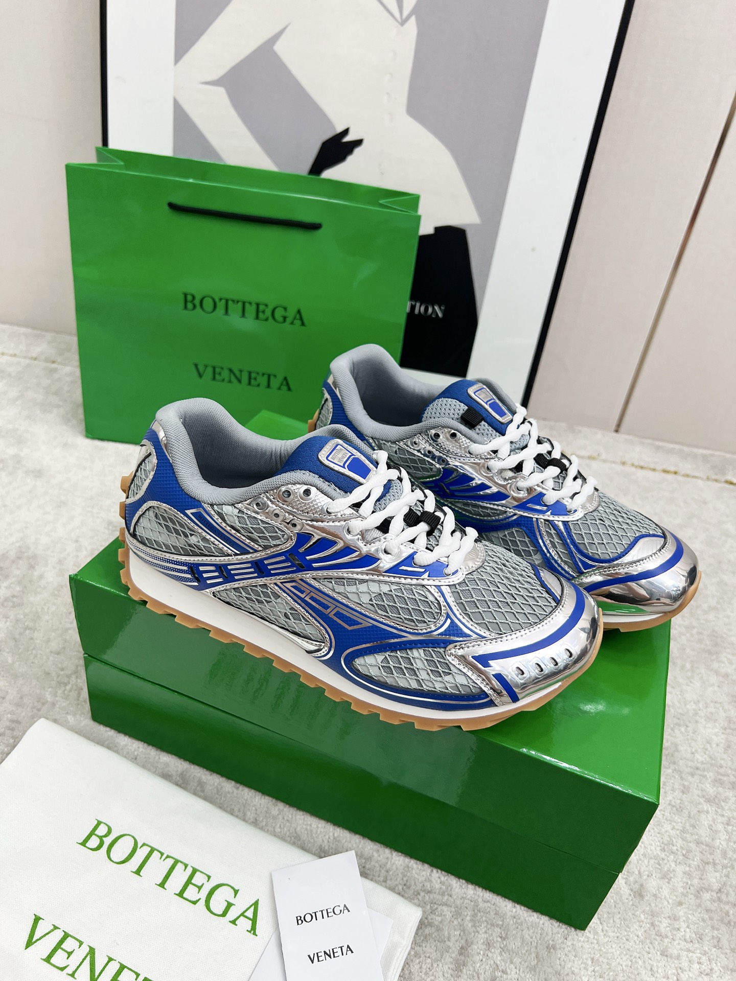 Bottega Veneta Male Sneakers Mesh 45-s