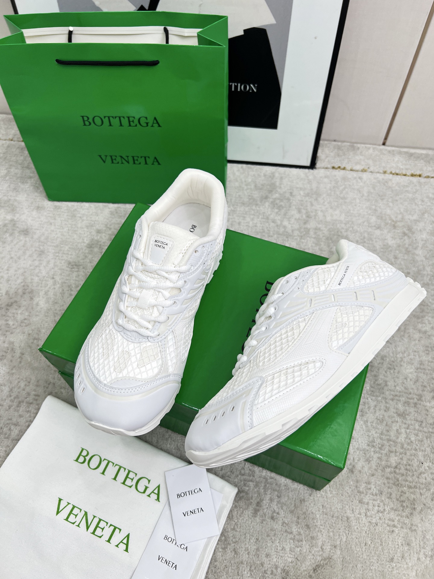 Bottega Veneta Male Sneakers Mesh 45-s
