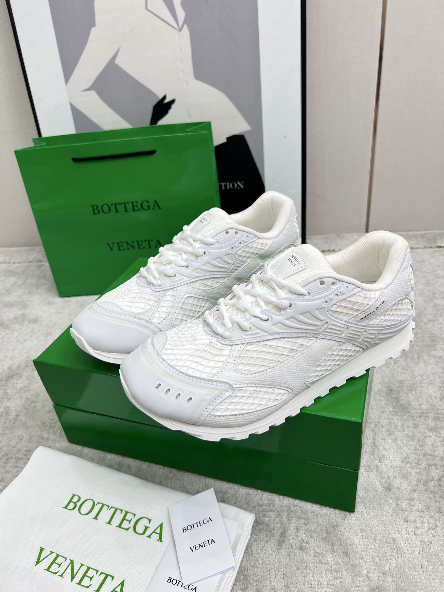 Bottega Veneta Male Sneakers Mesh 45-s