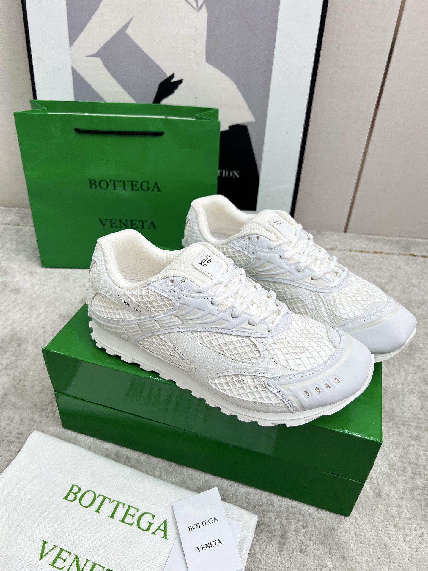 Bottega Veneta Male Sneakers Mesh 45-s