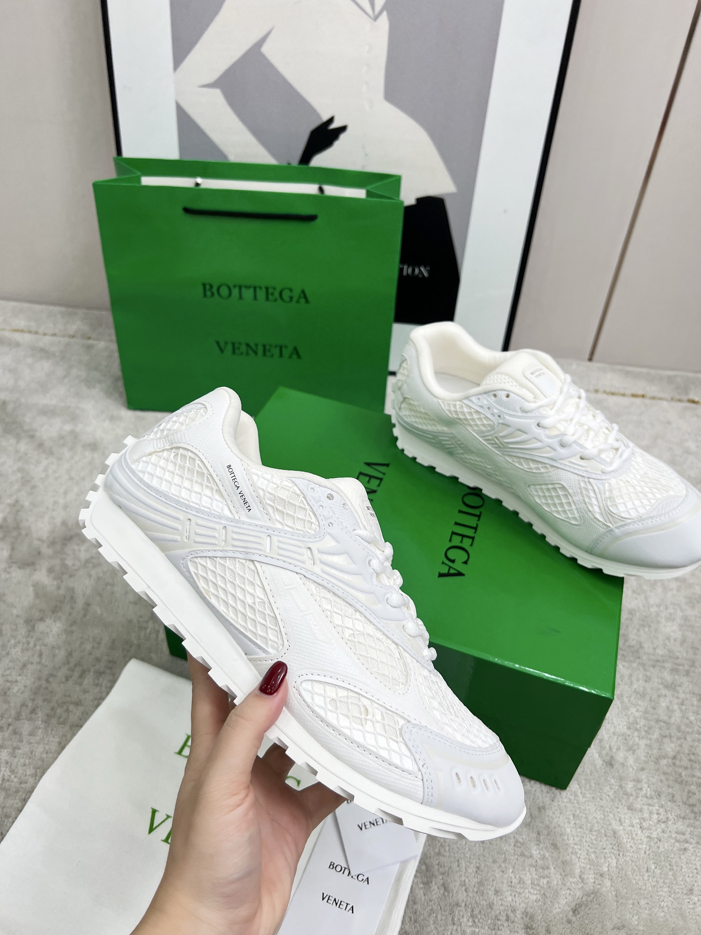 Bottega Veneta Male Sneakers Mesh 45-s