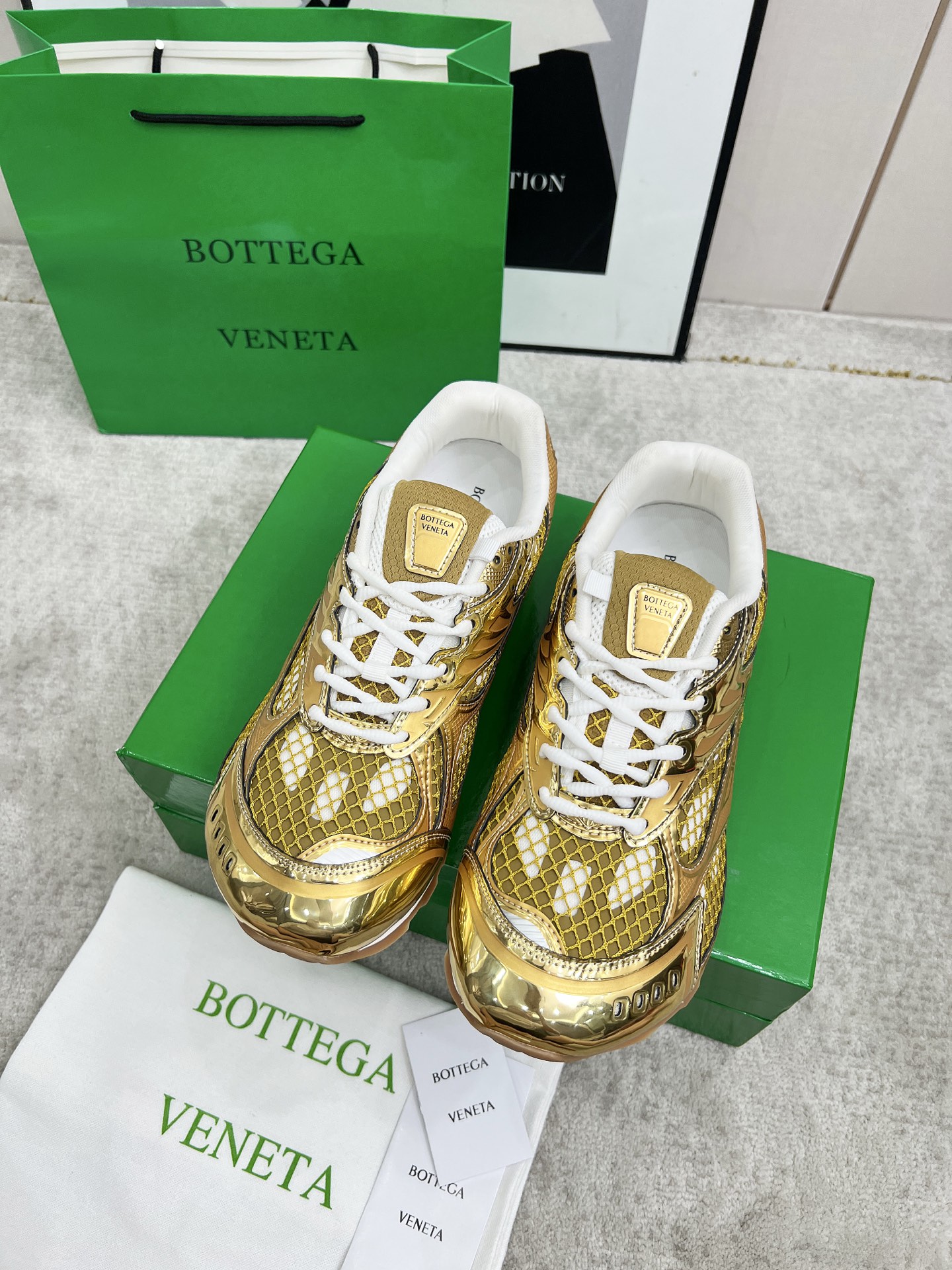 Bottega Veneta Male Sneakers Mesh 45-s