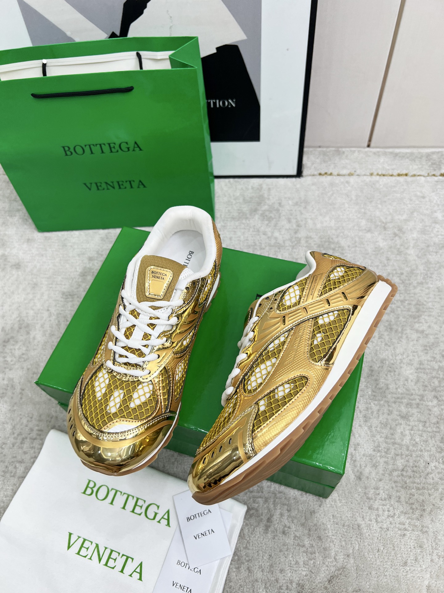 Bottega Veneta Male Sneakers Mesh 45-s