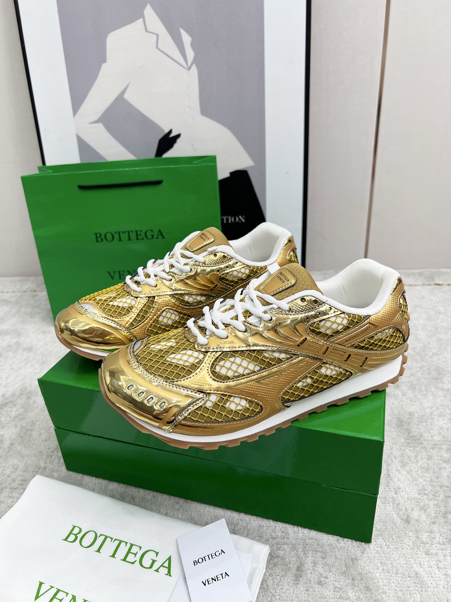 Bottega Veneta Male Sneakers Mesh 45-s