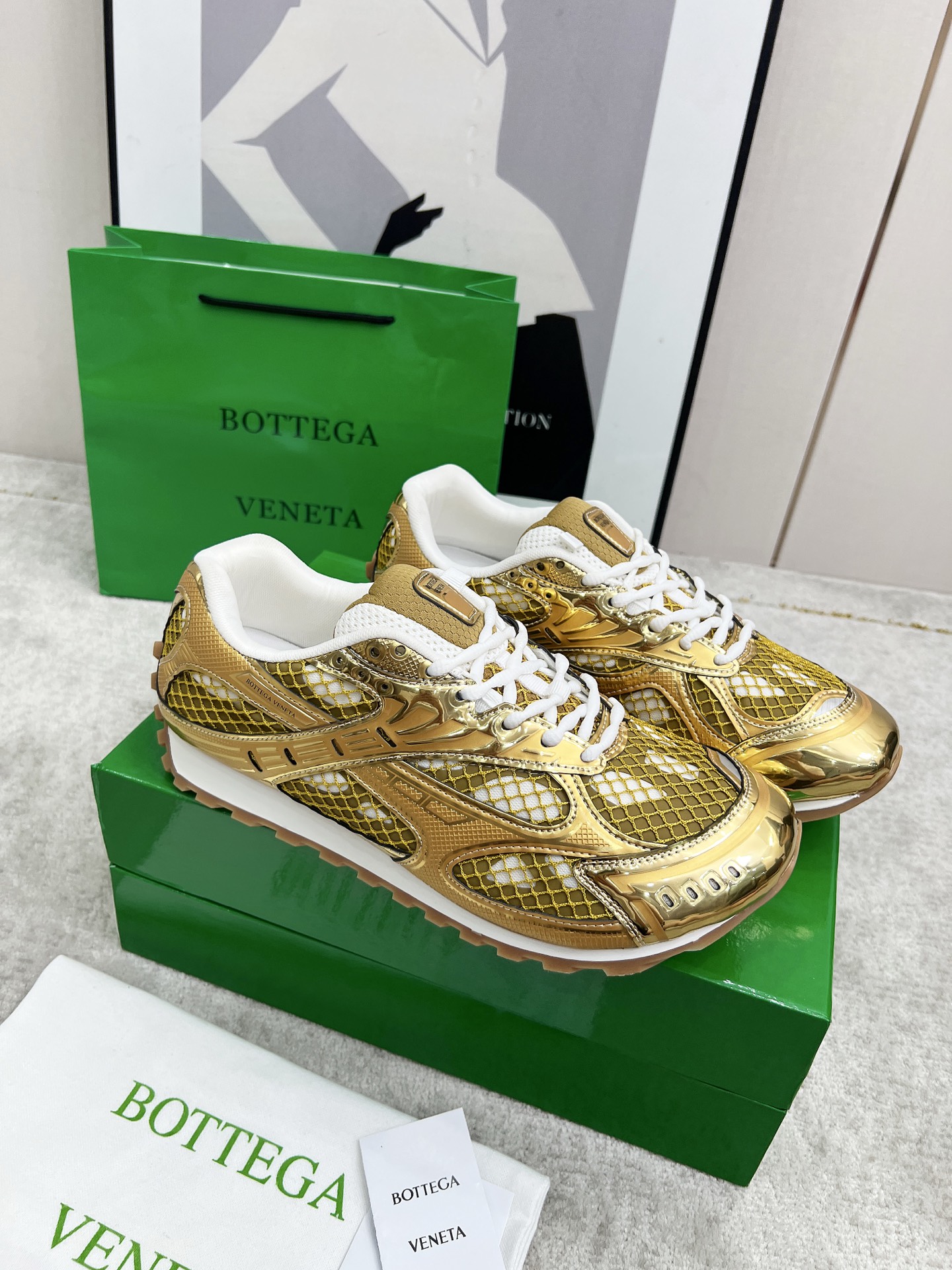 Bottega Veneta Male Sneakers Mesh 45-s