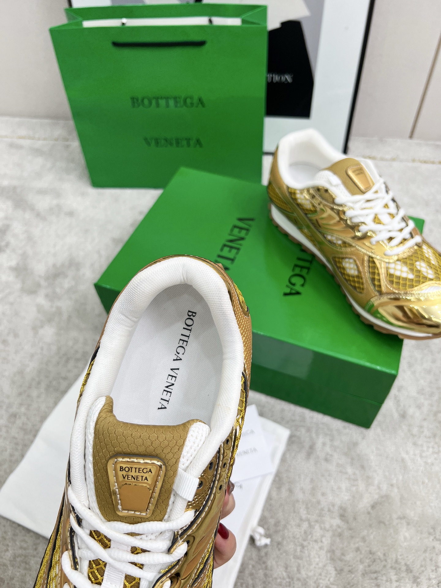 Bottega Veneta Male Sneakers Mesh 45-s