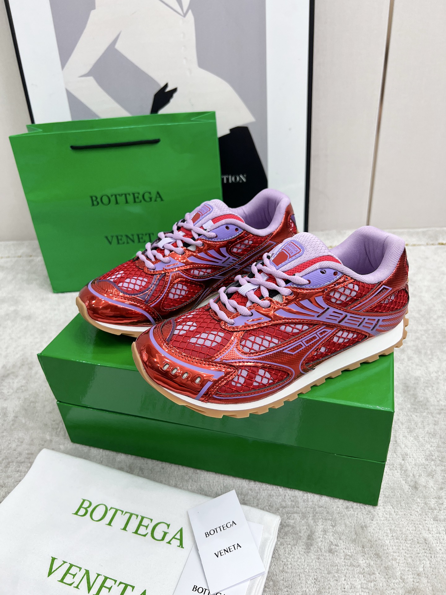 Bottega Veneta Male Sneakers Mesh 45-s