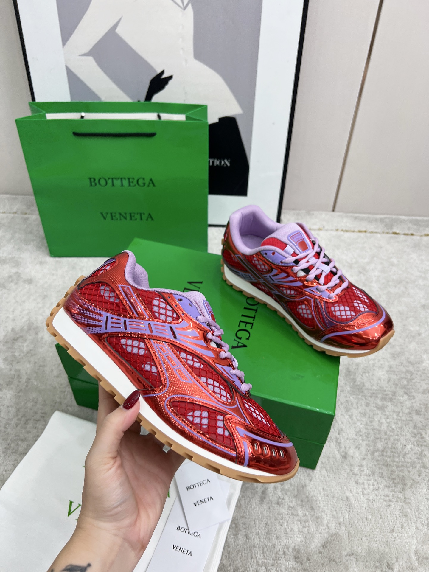 Bottega Veneta Male Sneakers Mesh 45-s
