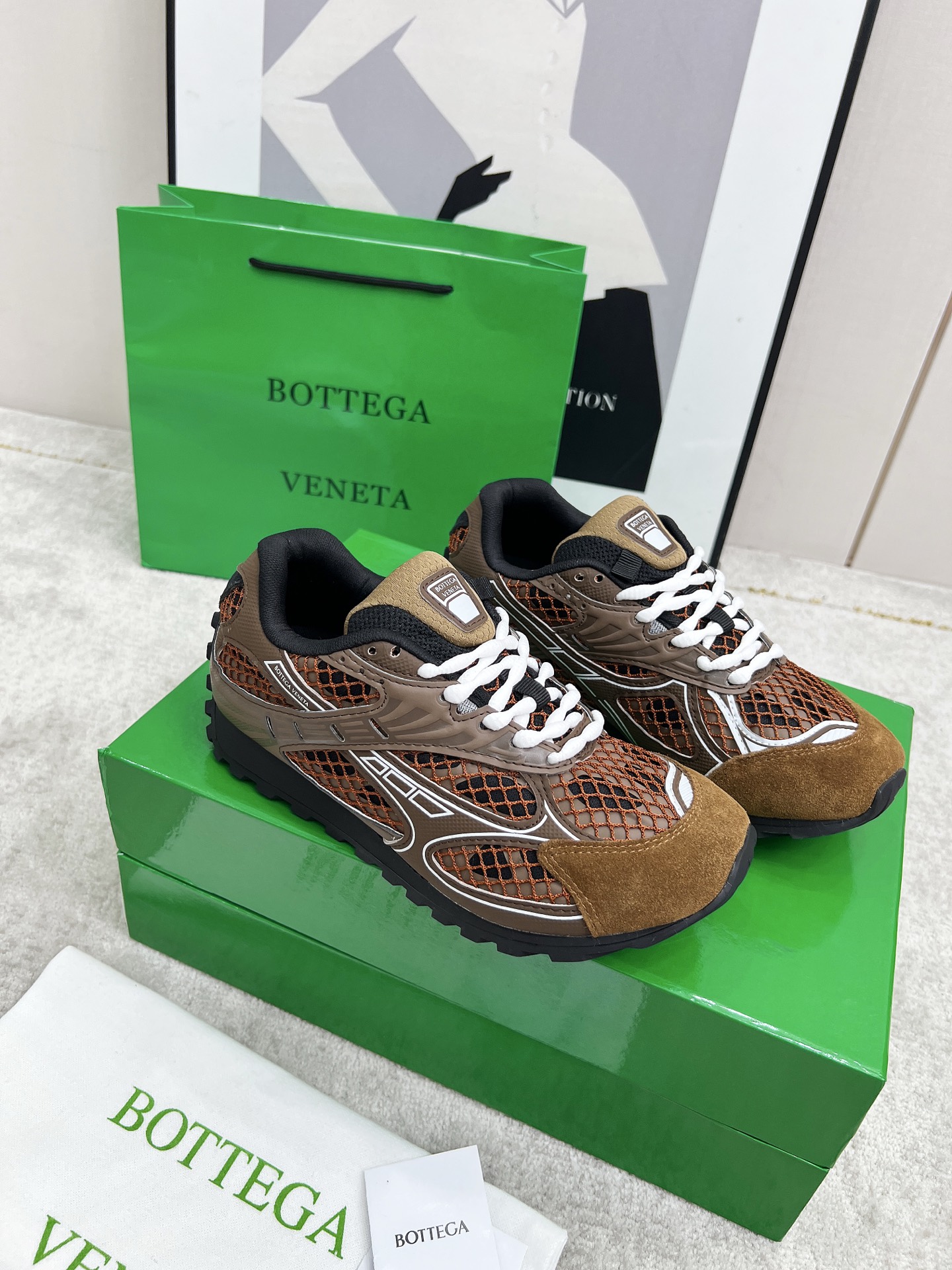 Bottega Veneta Male Sneakers Mesh 45-s