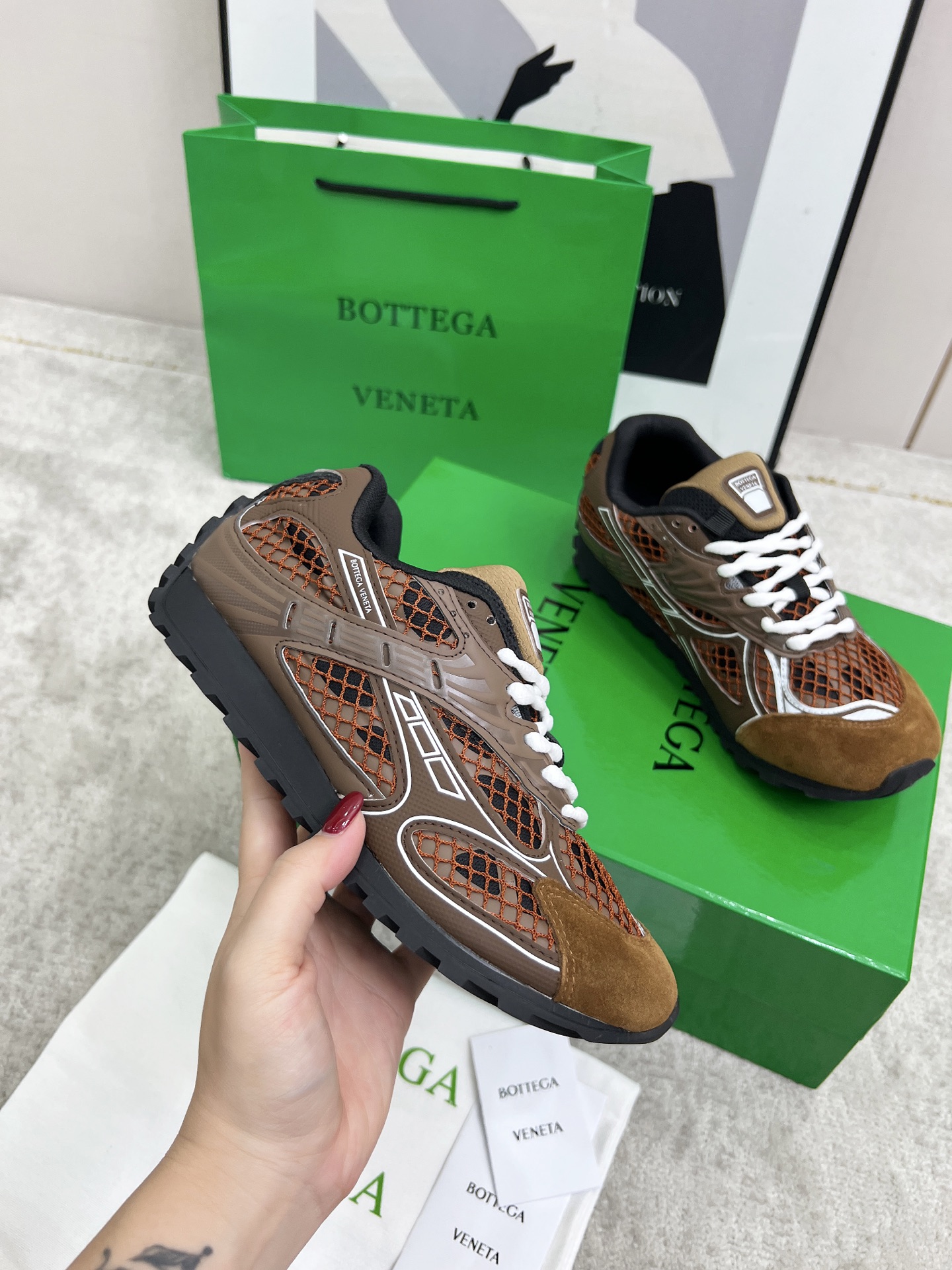 Bottega Veneta Male Sneakers Mesh 45-s