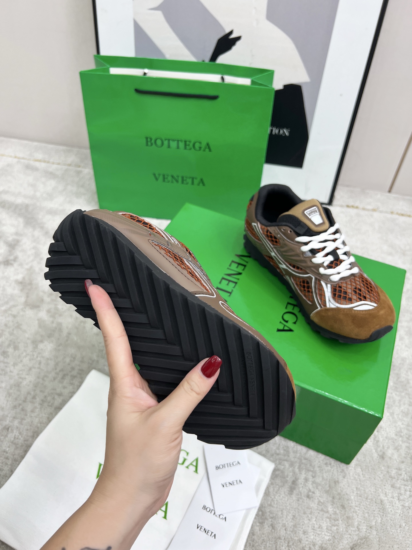Bottega Veneta Male Sneakers Mesh 45-s