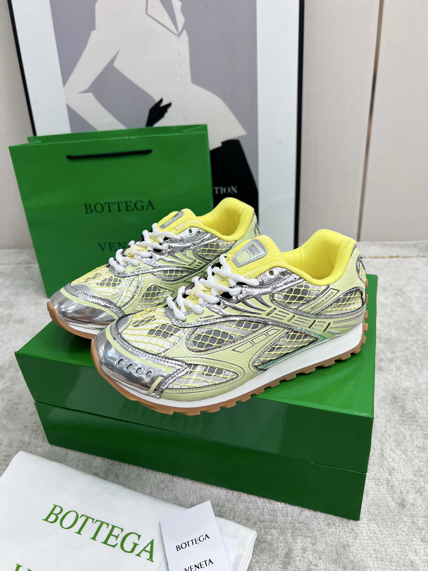 Bottega Veneta Male Sneakers Mesh 45-s