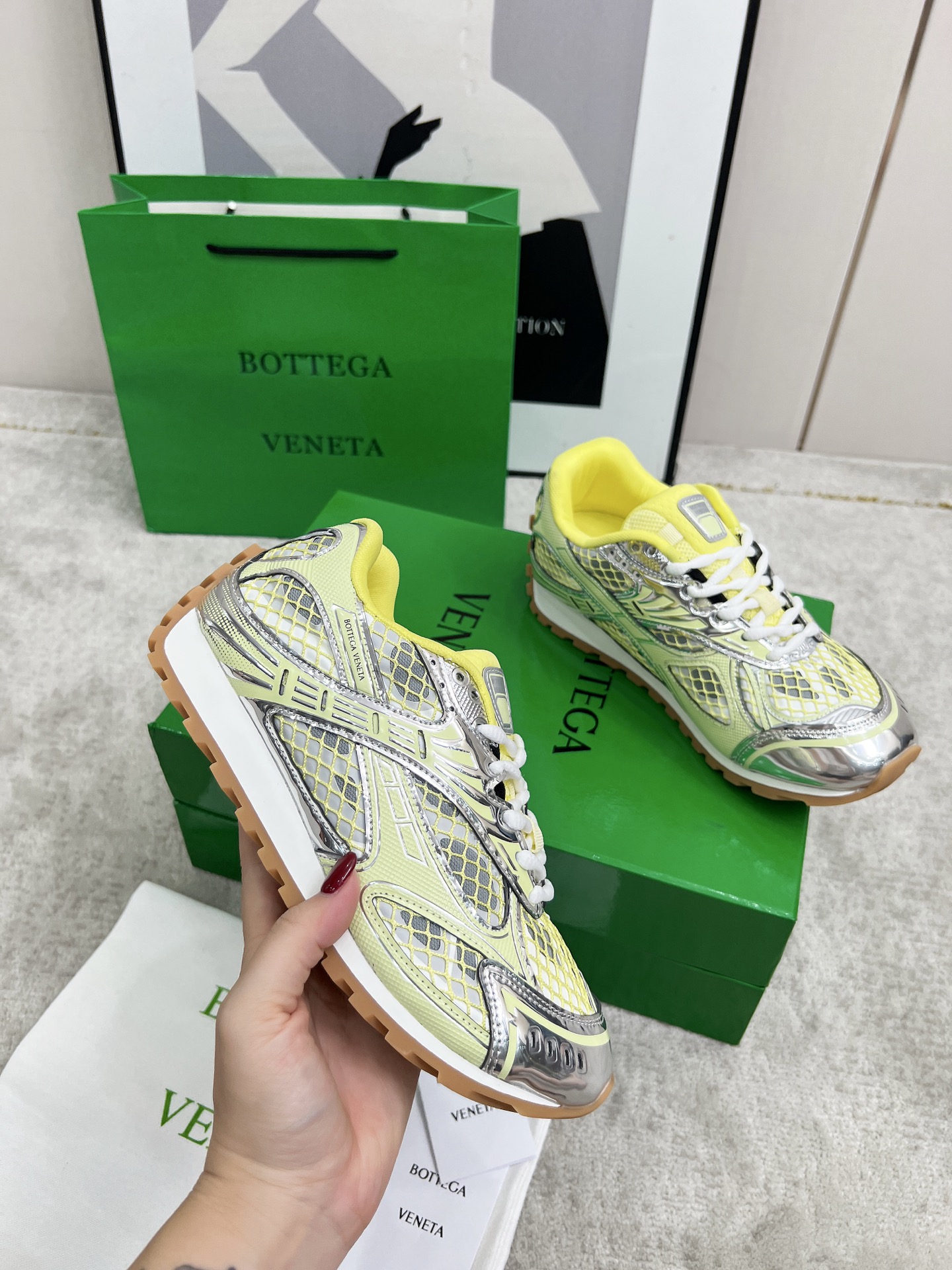 Bottega Veneta Male Sneakers Mesh 45-s