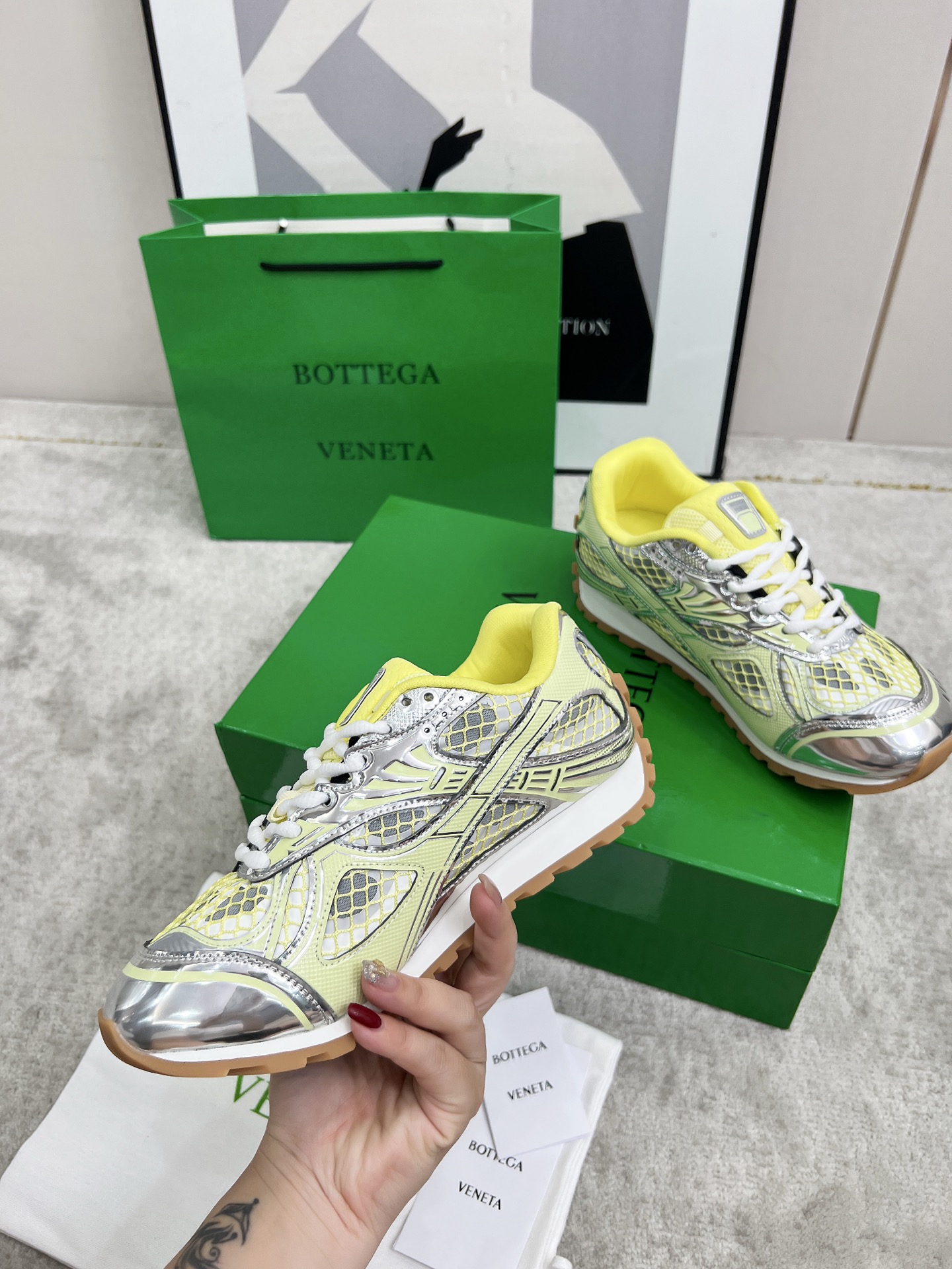 Bottega Veneta Male Sneakers Mesh 45-s