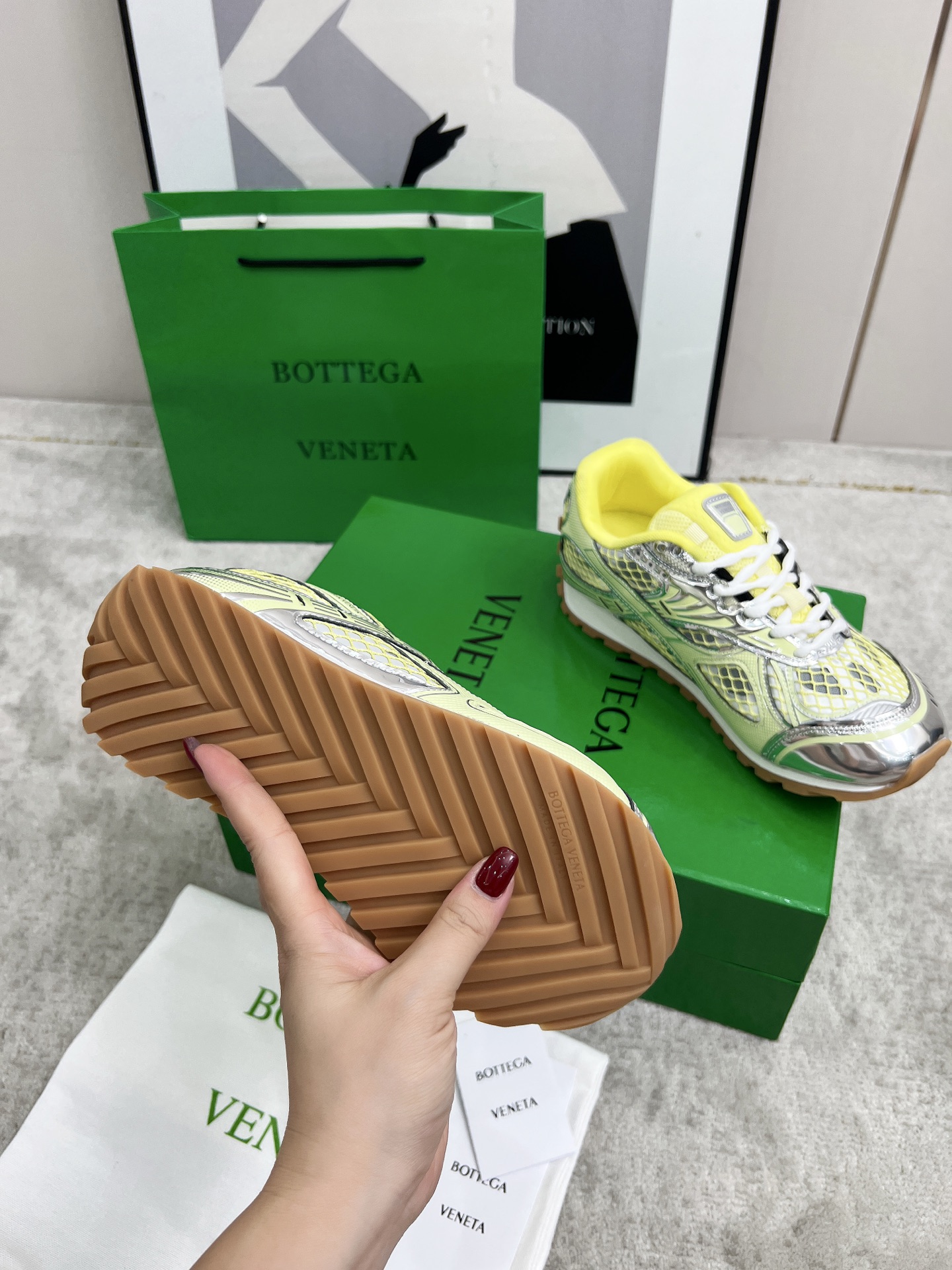 Bottega Veneta Male Sneakers Mesh 45-s