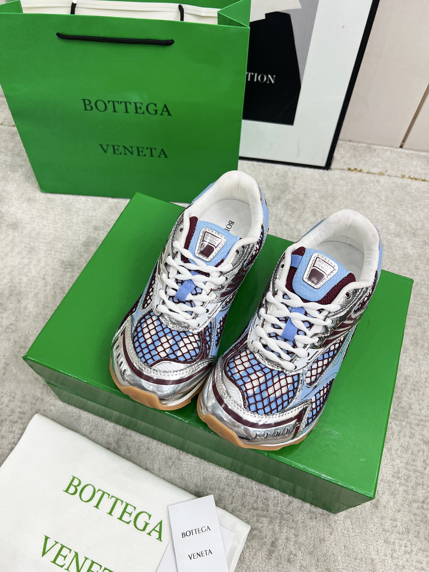 Bottega Veneta Male Sneakers Mesh 45-s