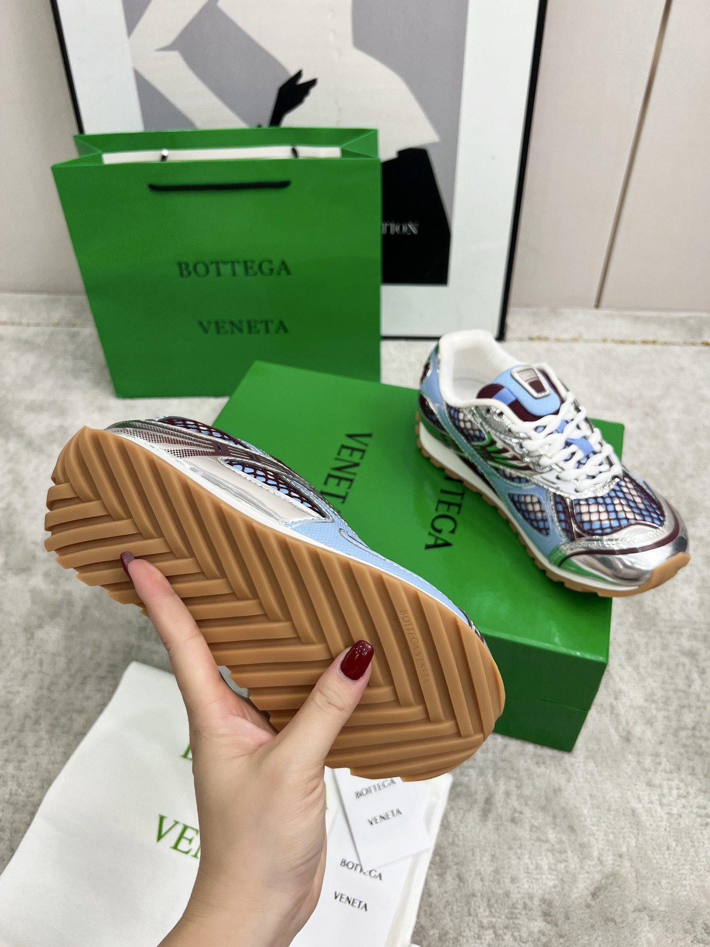 Bottega Veneta Male Sneakers Mesh 45-s