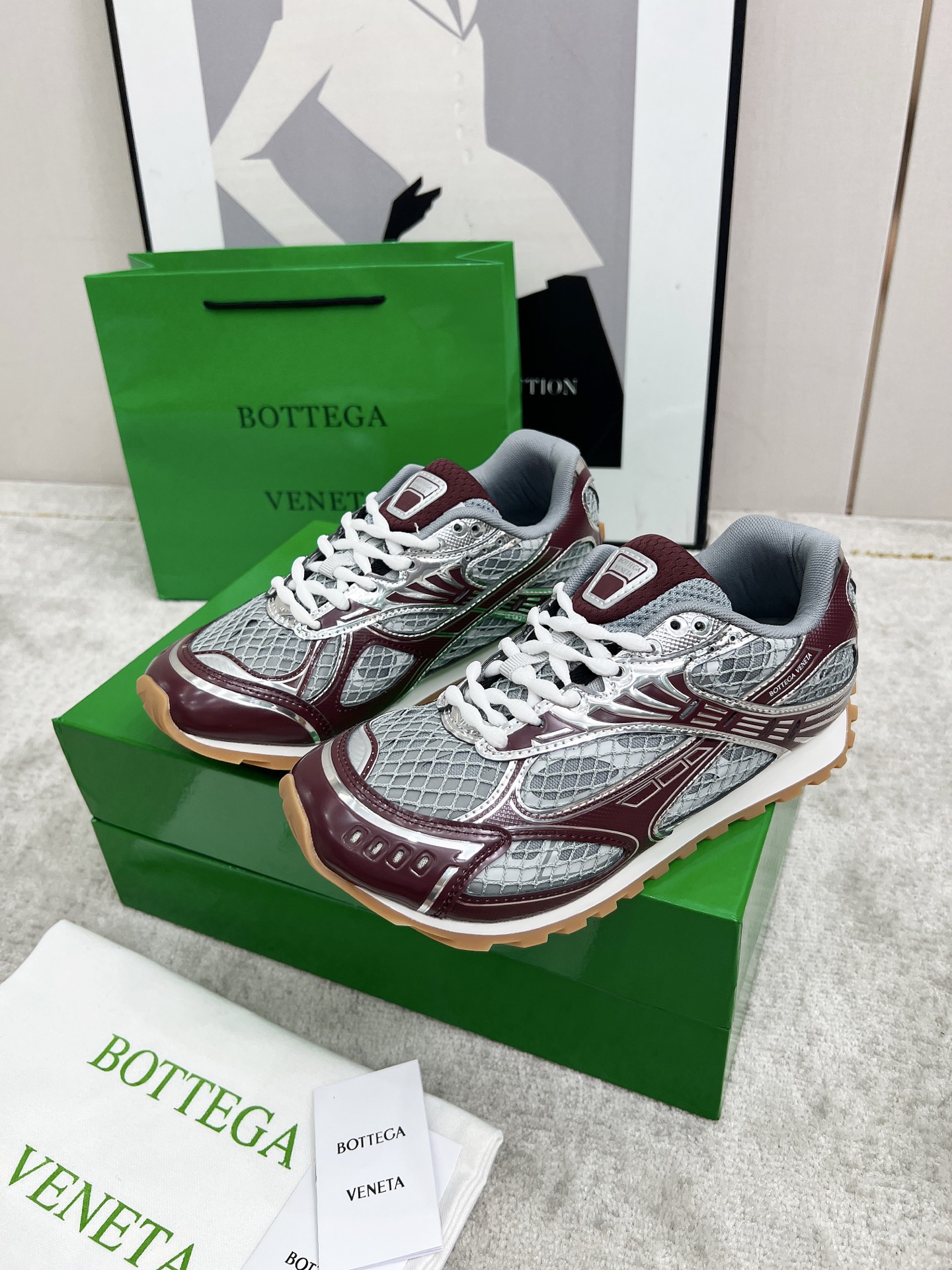 Bottega Veneta Male Sneakers Mesh 45-s