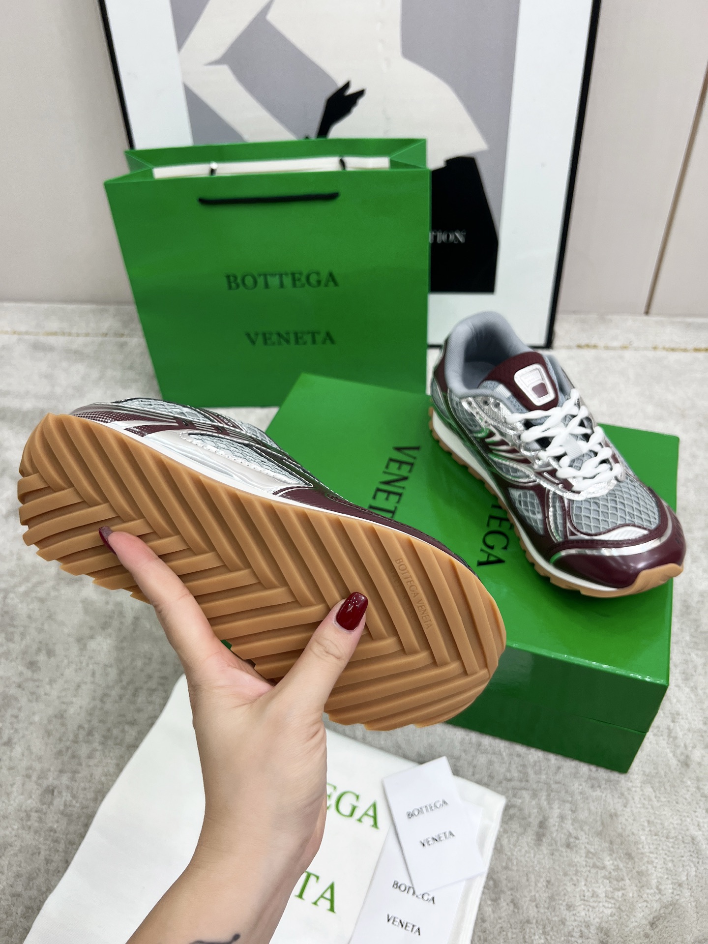 Bottega Veneta Male Sneakers Mesh 45-s