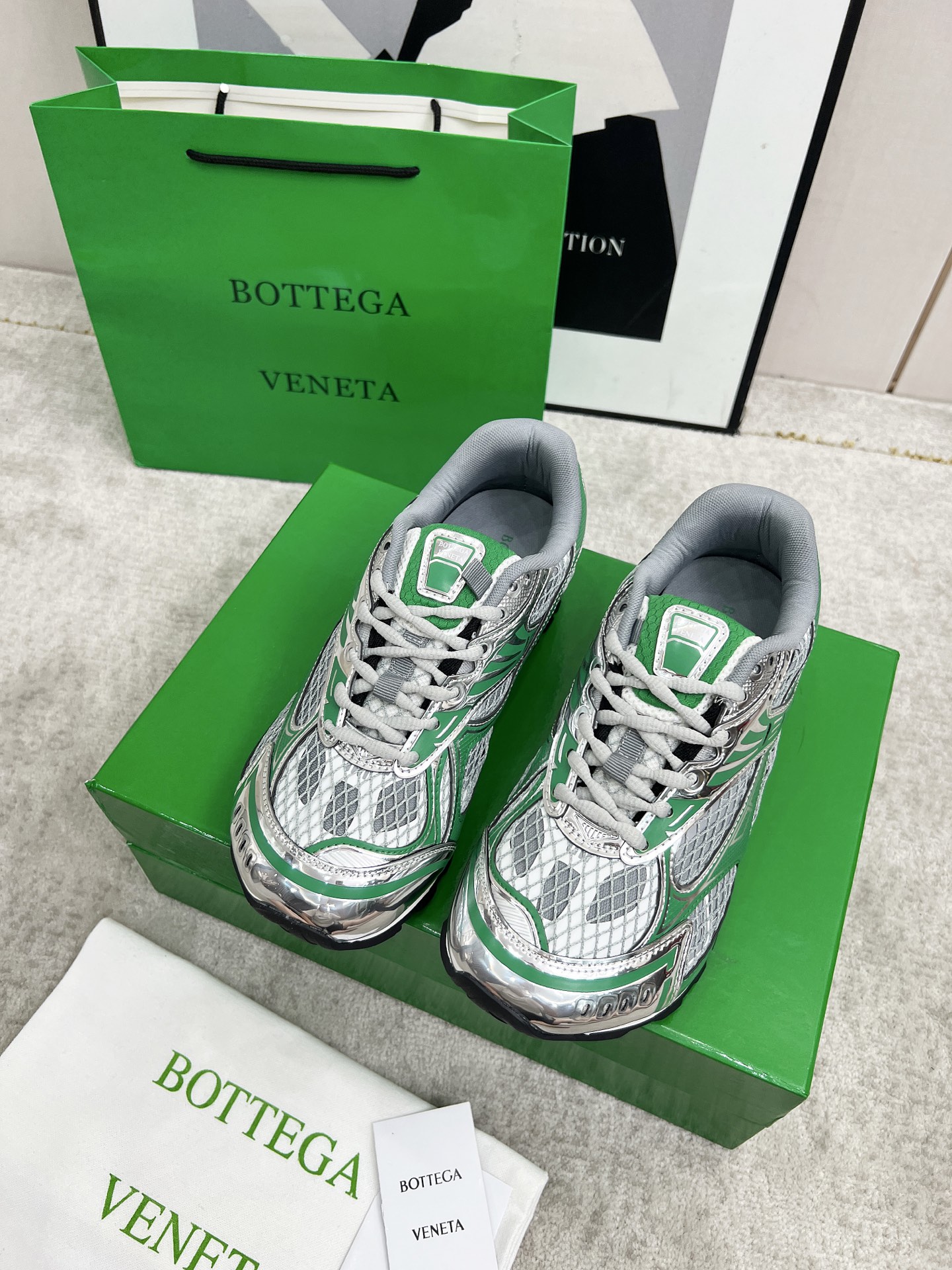 Bottega Veneta Male Sneakers Mesh 45-s