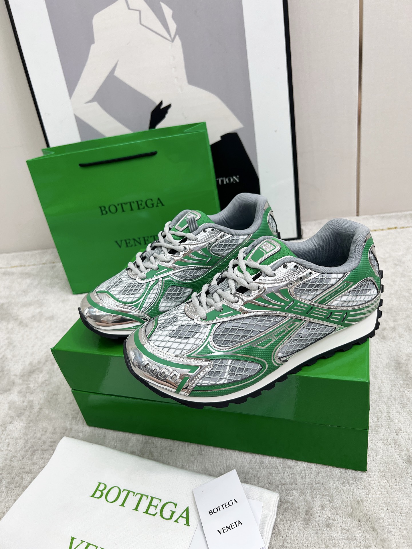 Bottega Veneta Male Sneakers Mesh 45-s