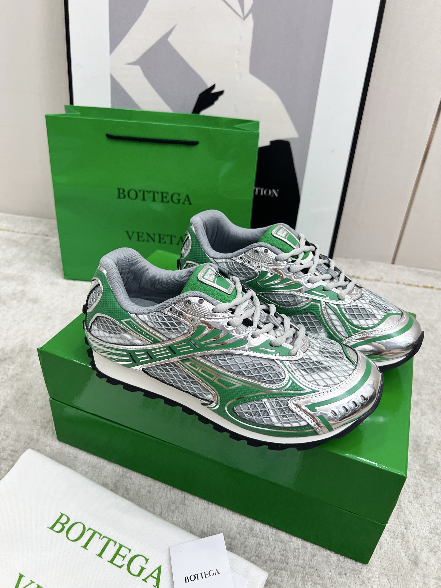 Bottega Veneta Male Sneakers Mesh 45-s