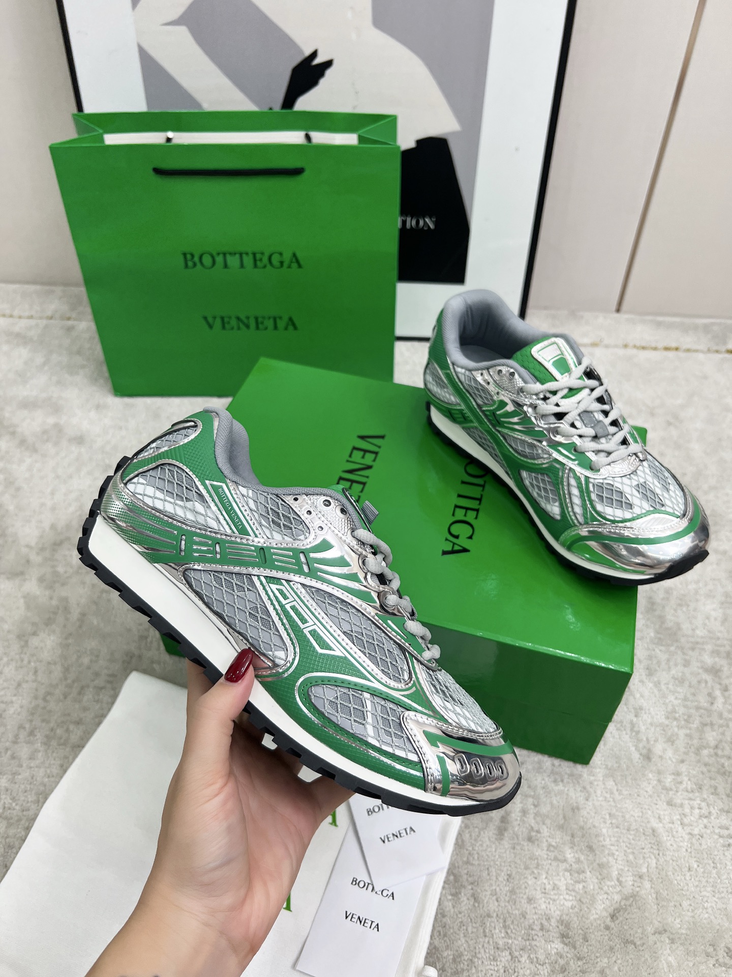 Bottega Veneta Male Sneakers Mesh 45-s