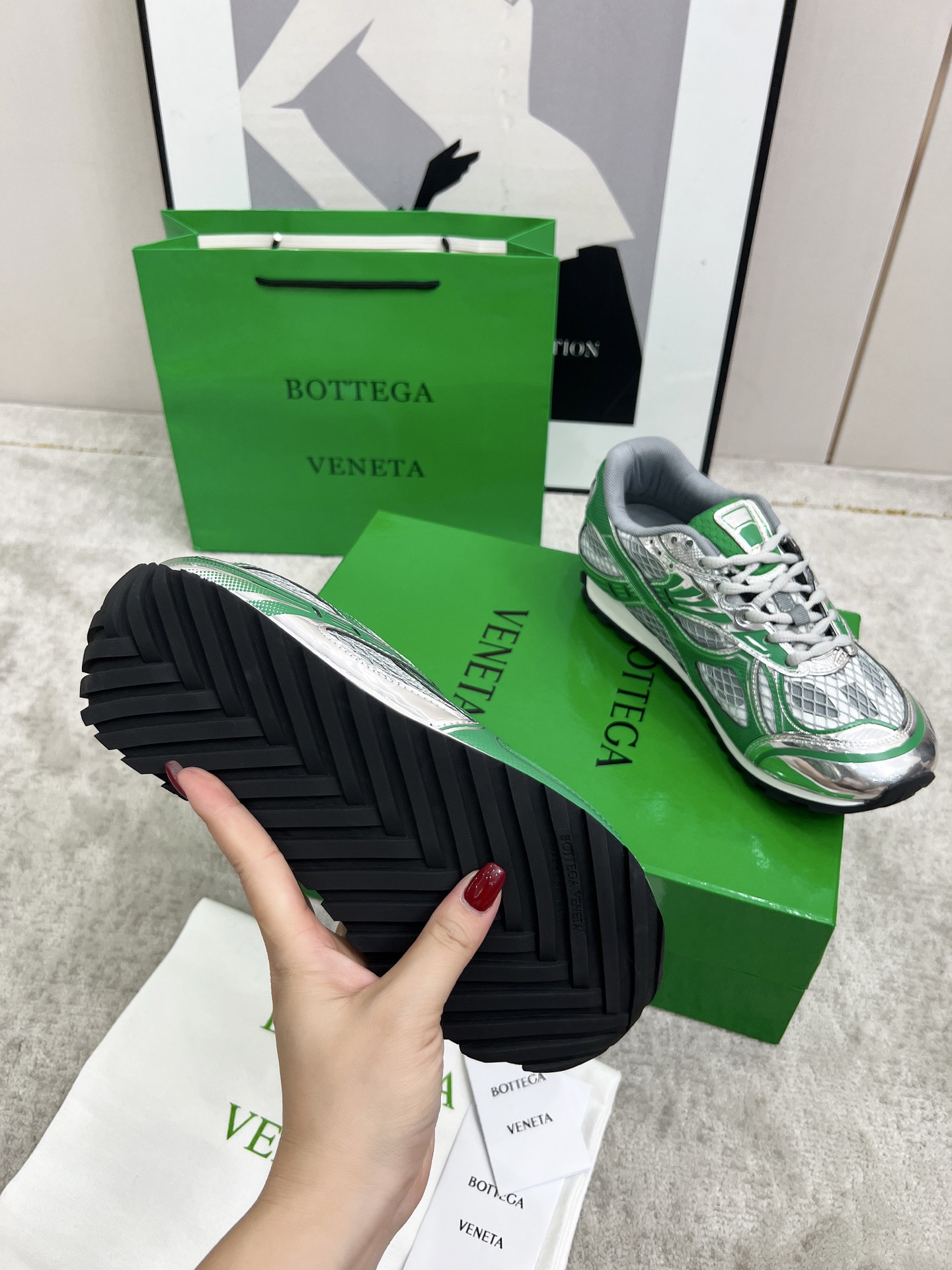 Bottega Veneta Male Sneakers Mesh 45-s