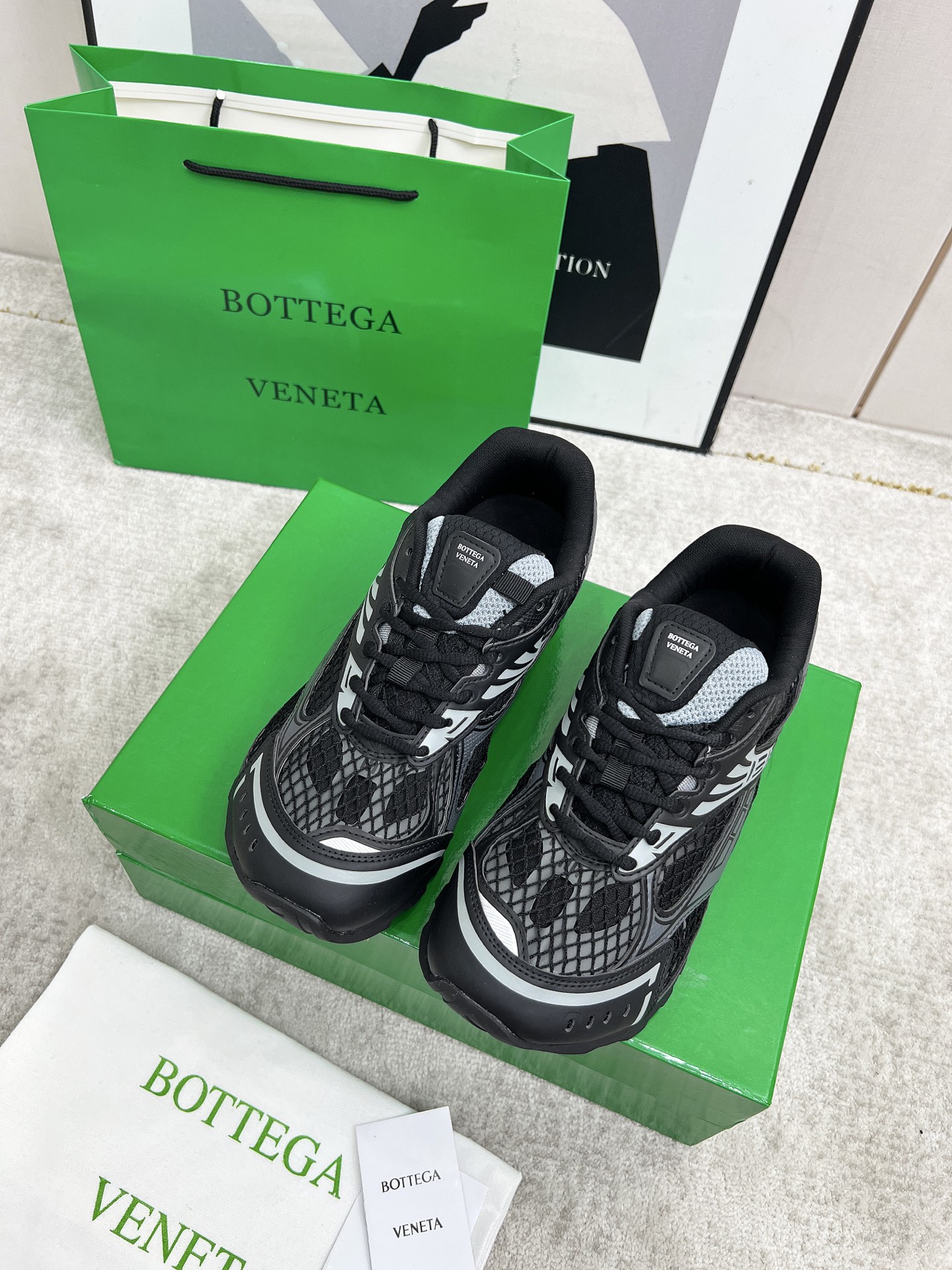 Bottega Veneta Male Sneakers Mesh 45-s