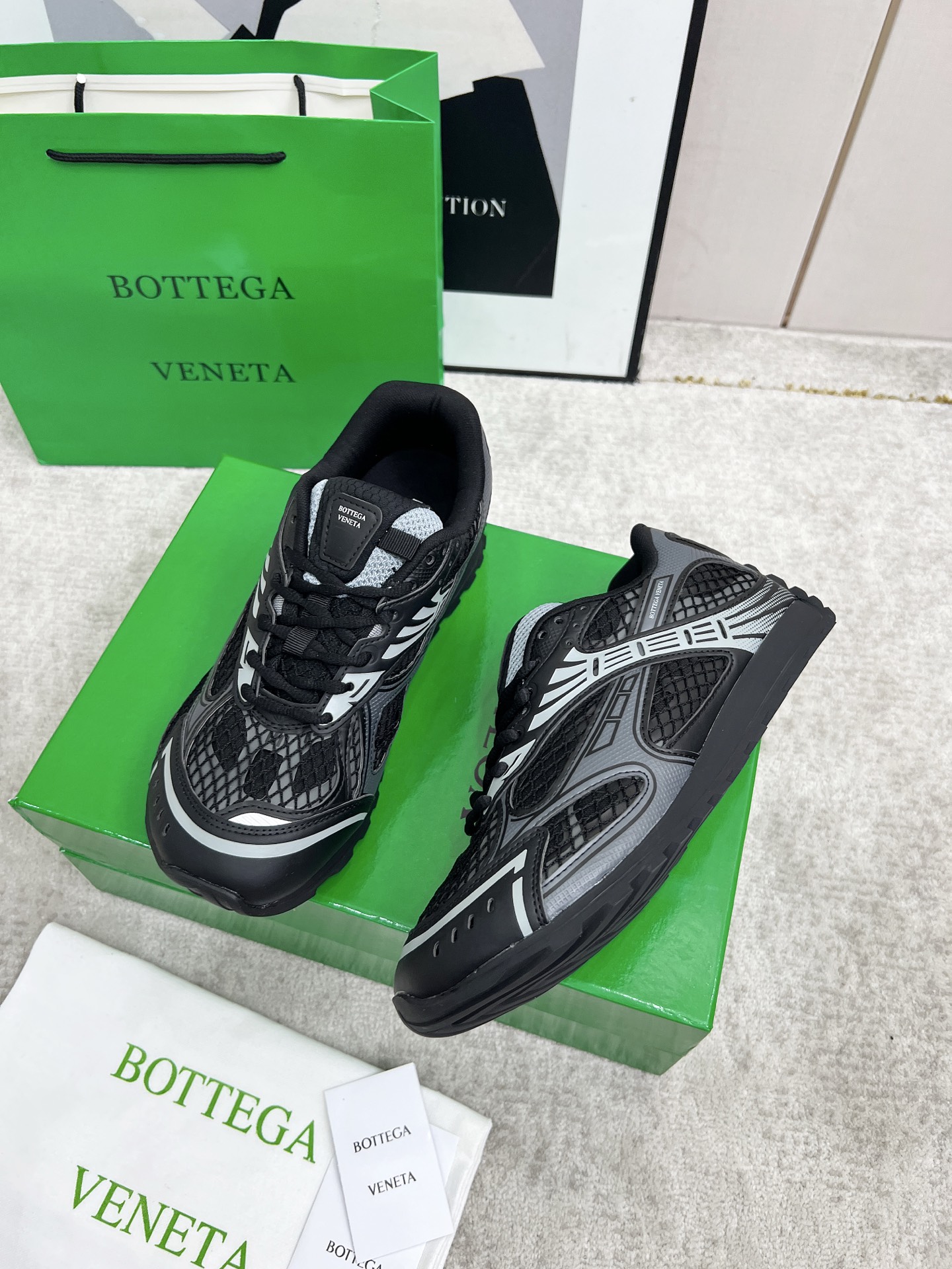 Bottega Veneta Male Sneakers Mesh 45-s